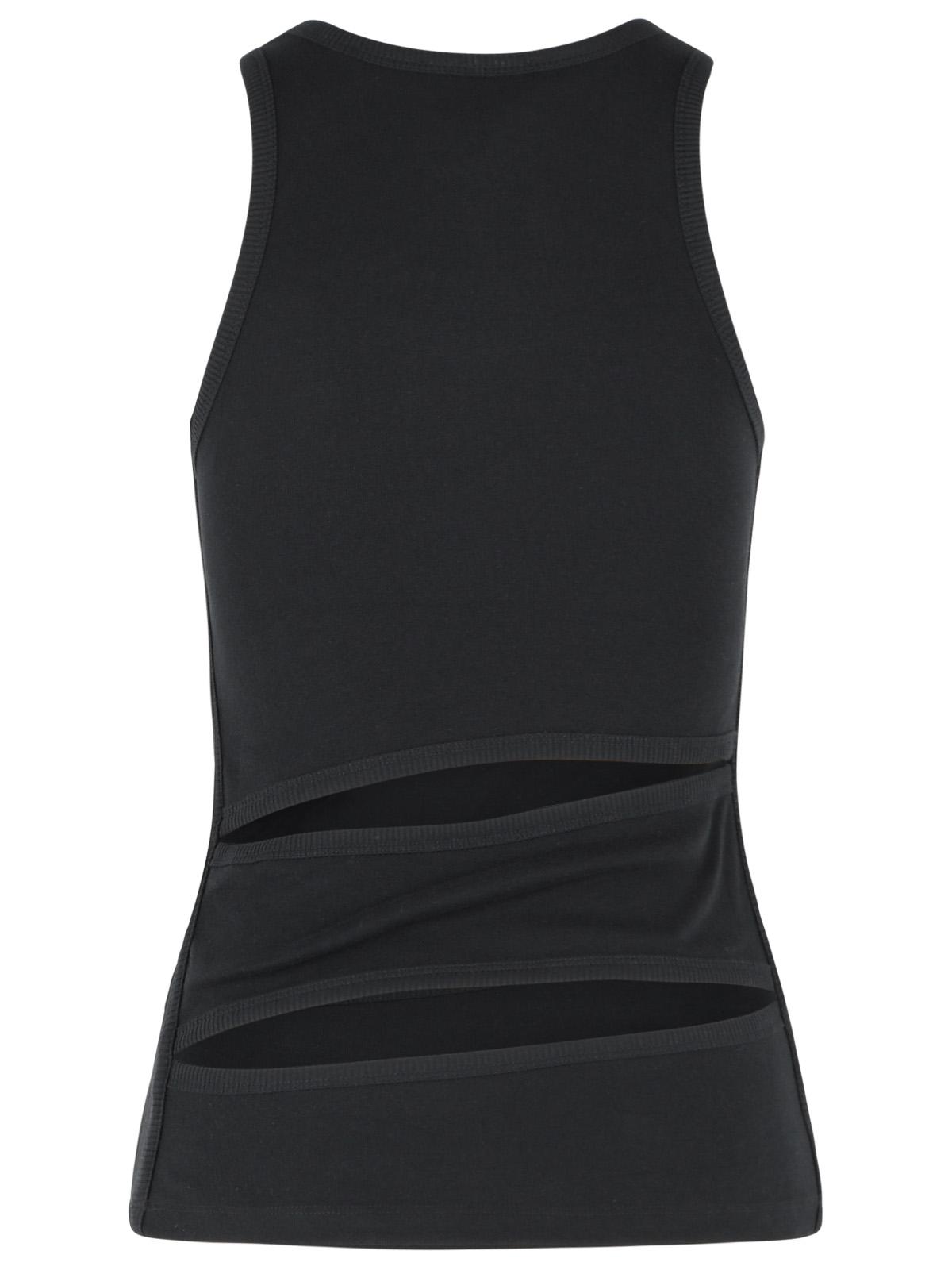 Coperni 'Spirale' Black Cotton Tank Top Women COPERNI