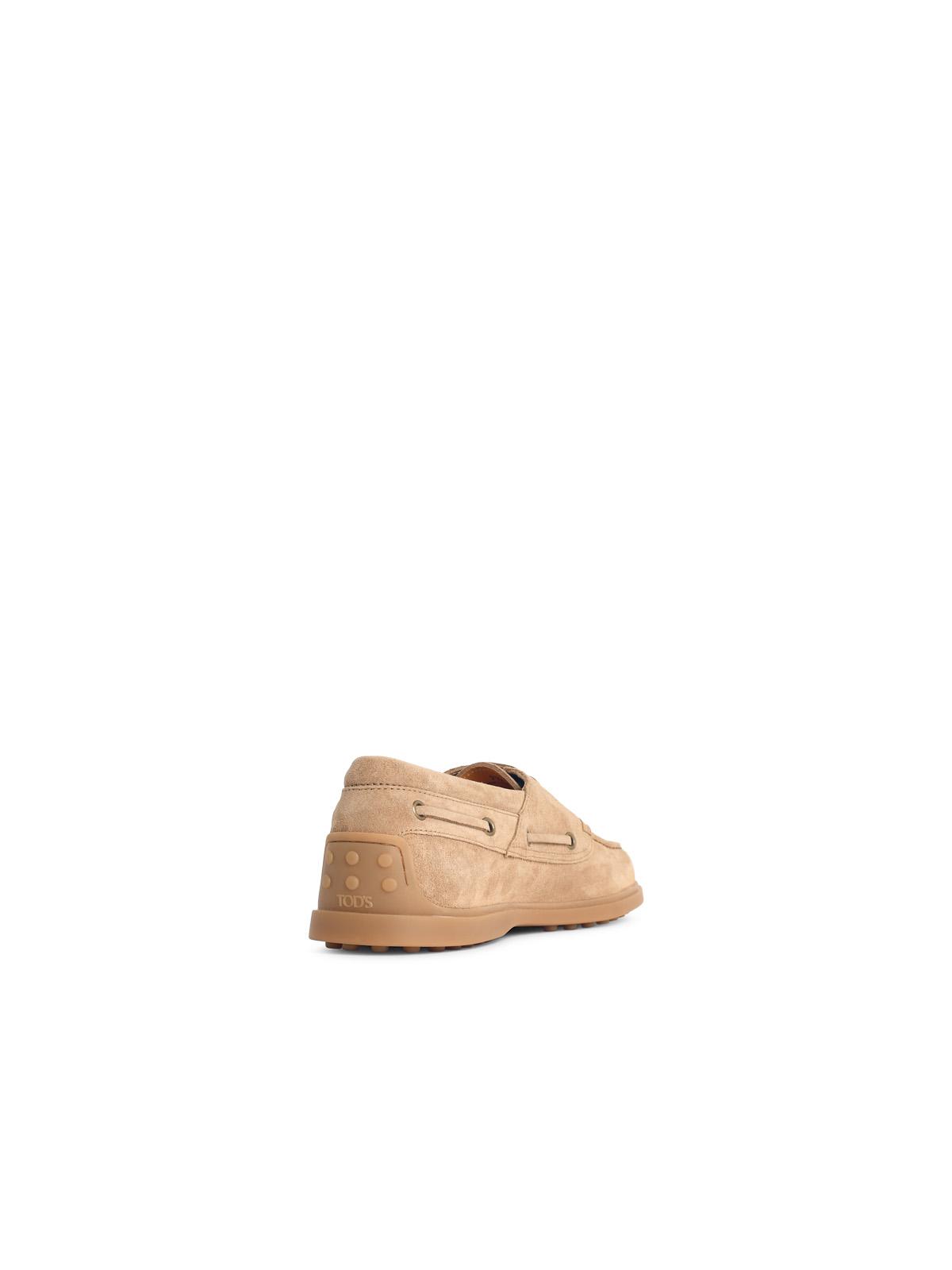 Tod's Beige Suede Boat Scarpa Men TOD'S