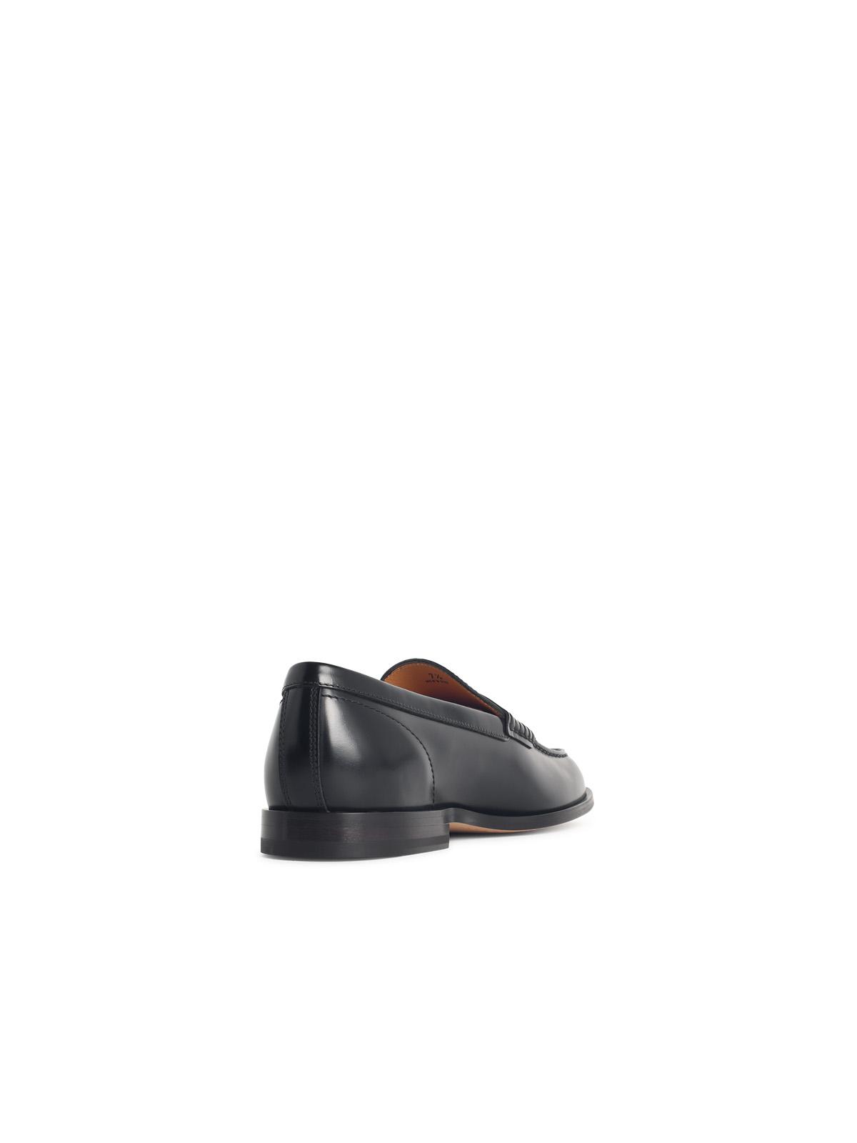 Tod's Black Leather Loafers Men TOD'S