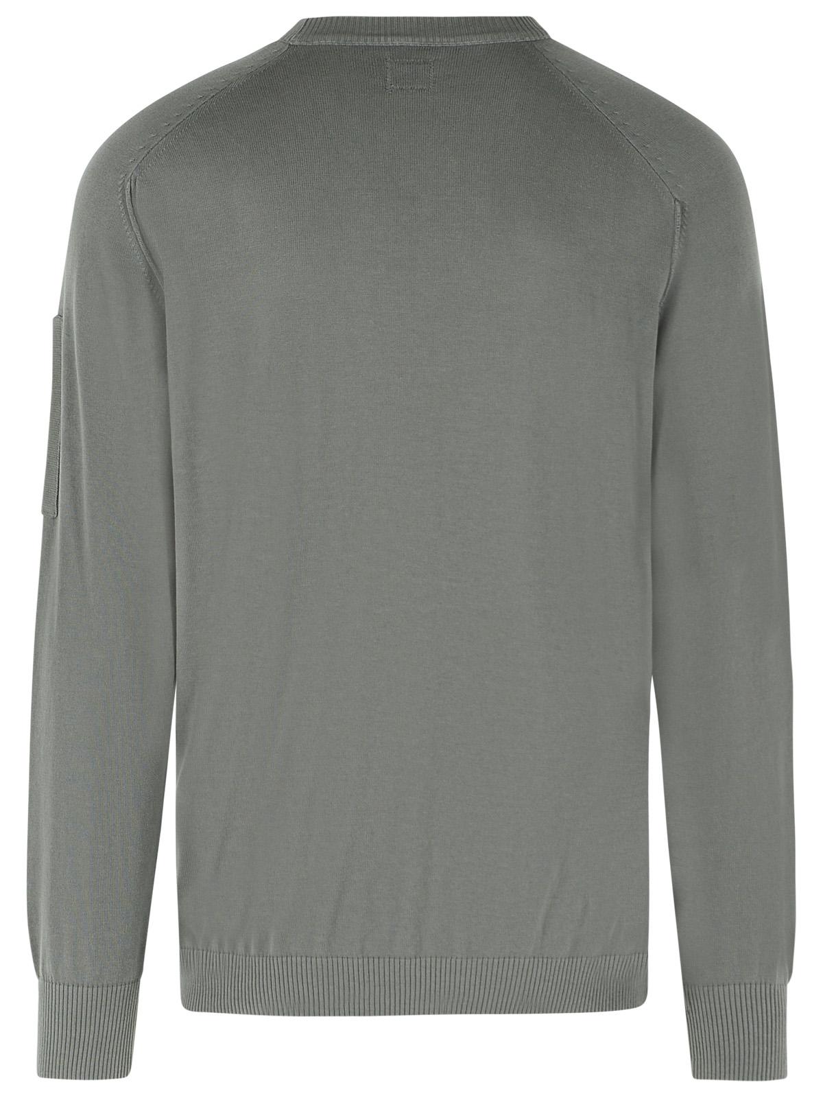 C.P. Company Gray Cotton Sweater Men C.P. COMPANY