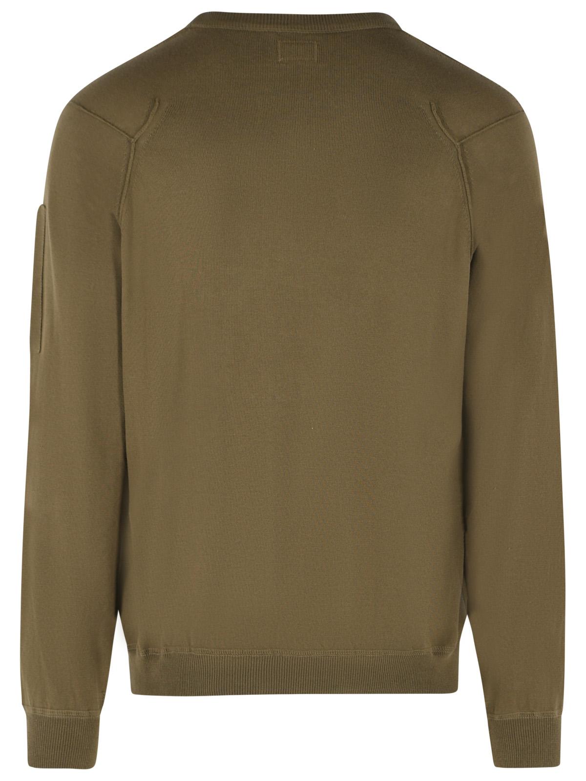 C.P. Company Green Cotton Sweater Men C.P. COMPANY