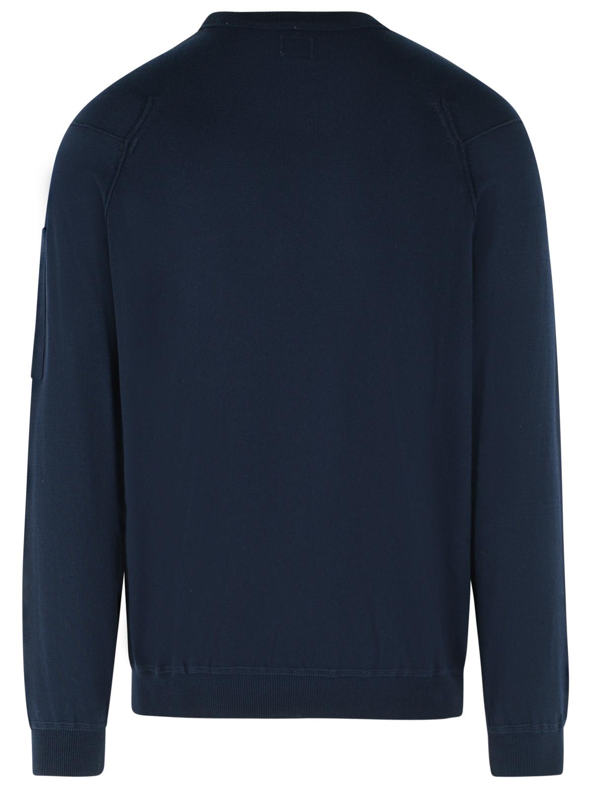 C.P. Company Blue Cotton Sweater Men C.P. COMPANY