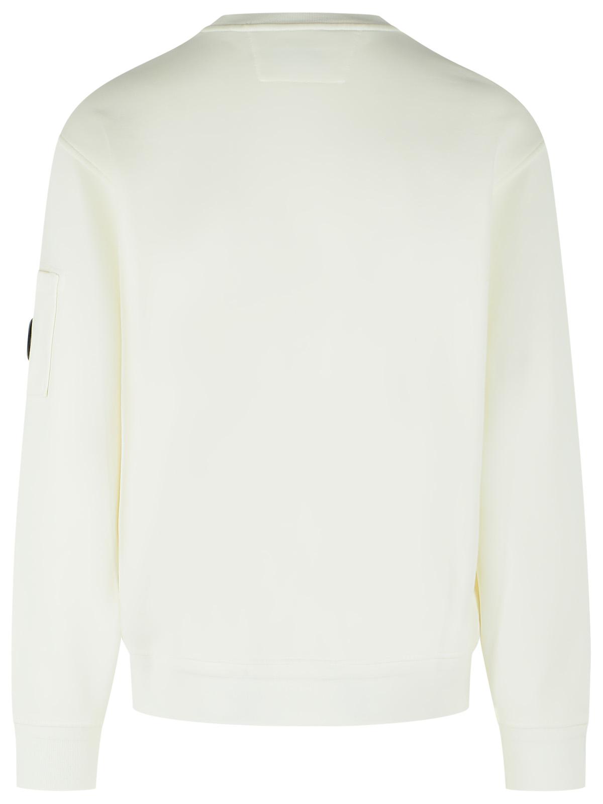 C.P. Company White Cotton Sweatshirt Men C.P. COMPANY