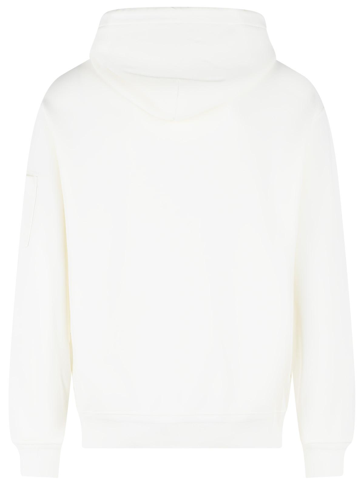 C.P. Company White Cotton Sweatshirt Men C.P. COMPANY