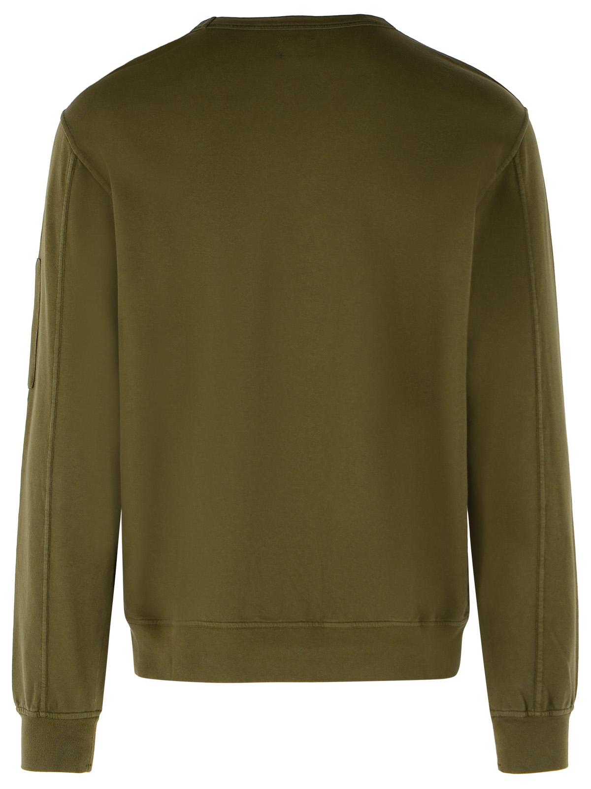 C.P. Company Green Cotton Sweater Men C.P. COMPANY