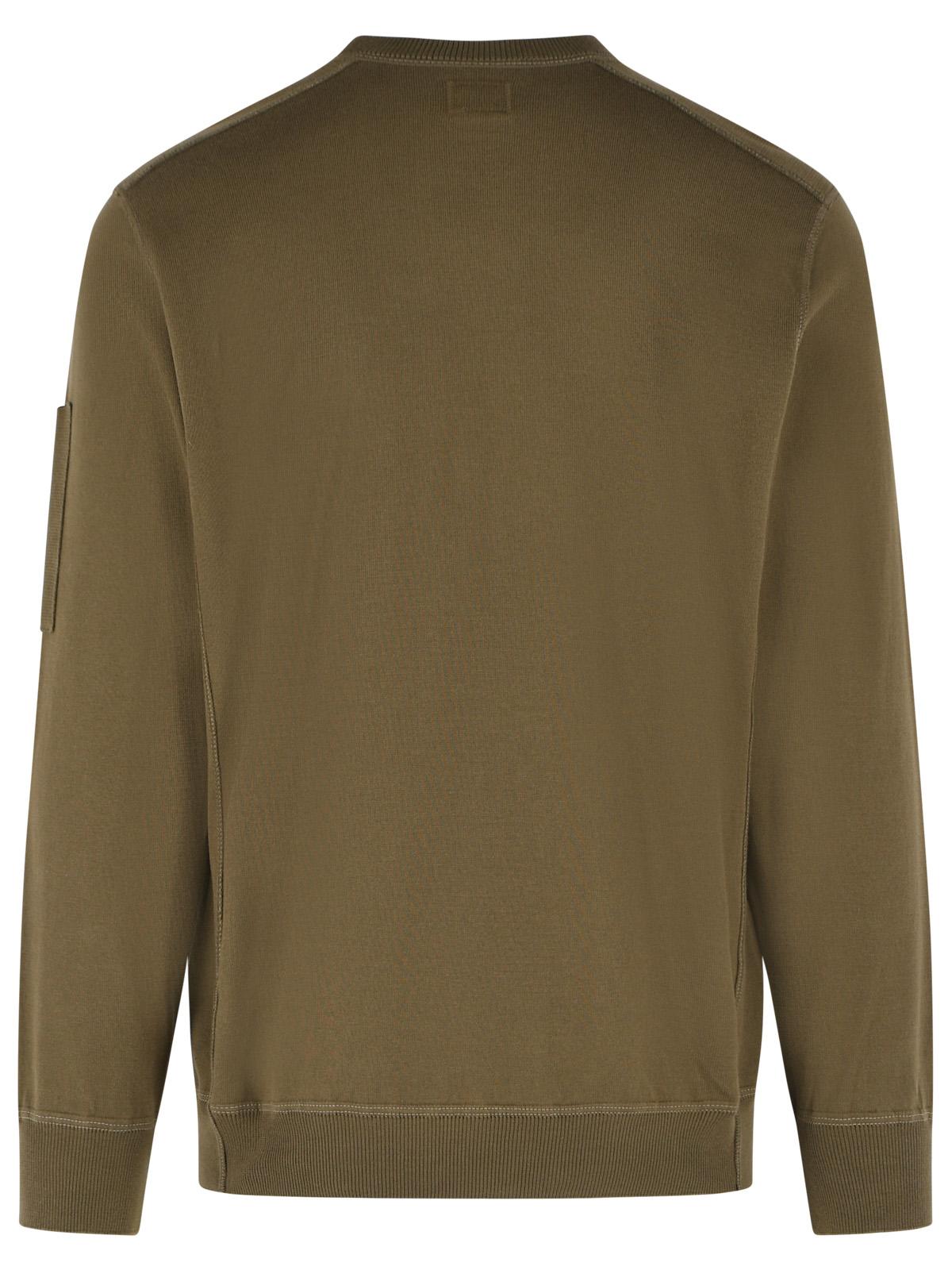 C.P. Company Green Cotton Sweater Men C.P. COMPANY
