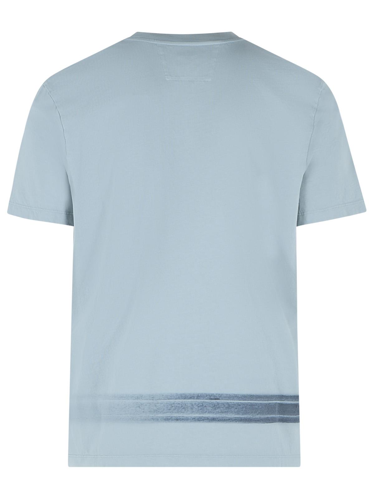 C.P. Company Light Blue Cotton T-Shirt Men C.P. COMPANY