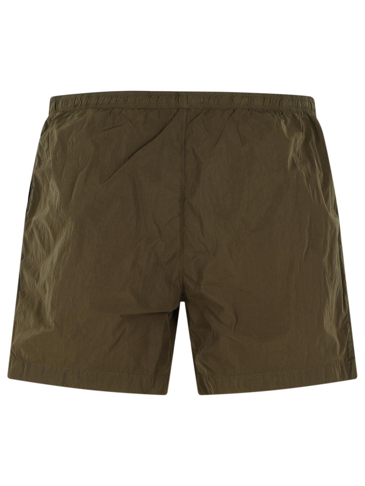 C.P. Company Green Polyamide Swimsuit Men C.P. COMPANY