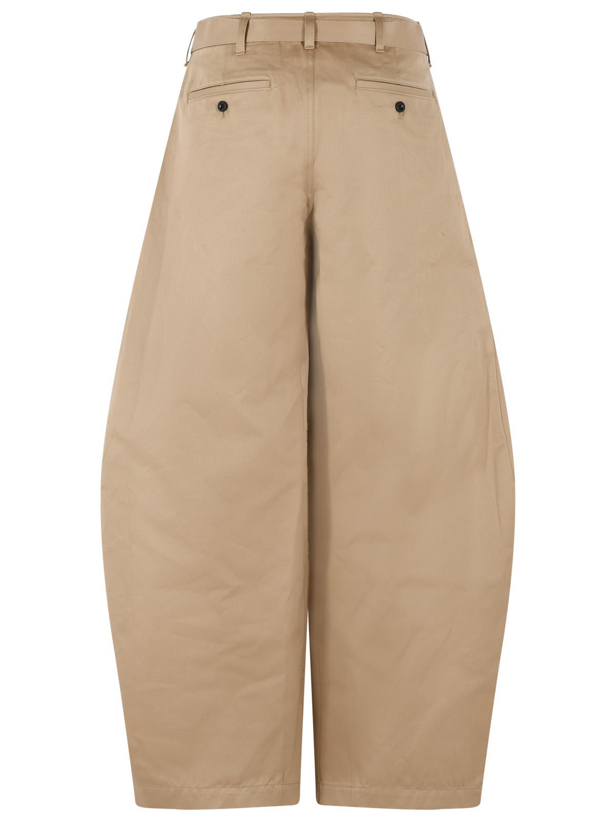 Sacai Chino' Beige Cotton Pants Women SACAI