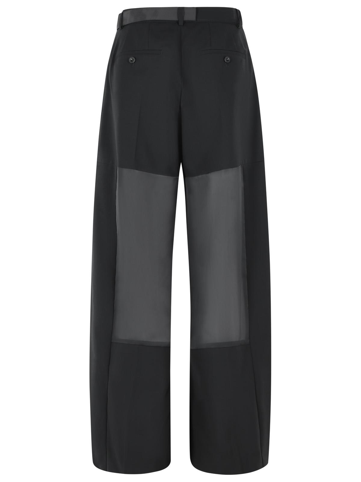 Sacai Black Wool Pants Women SACAI