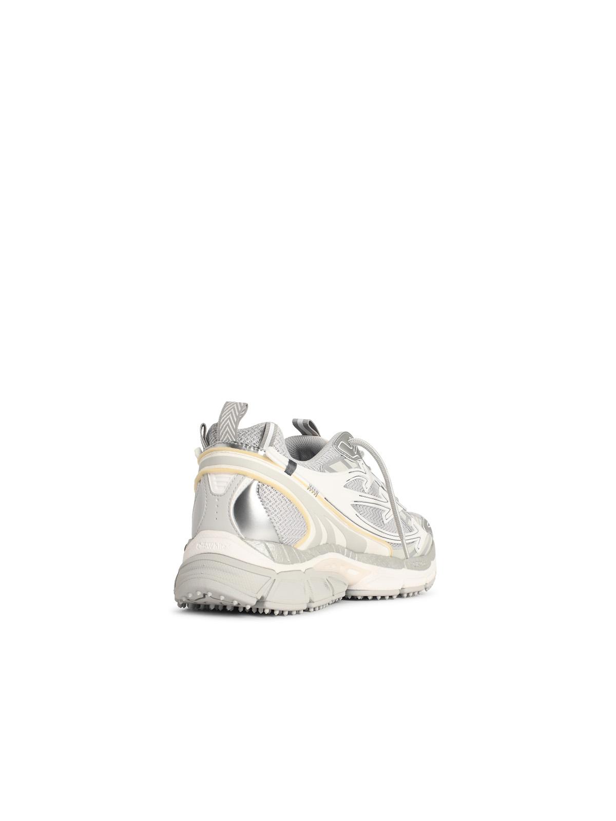 Off-White 'Be Right Back' Sneakers In Grey And Silver Technical Fabric Men OFF-WHITE