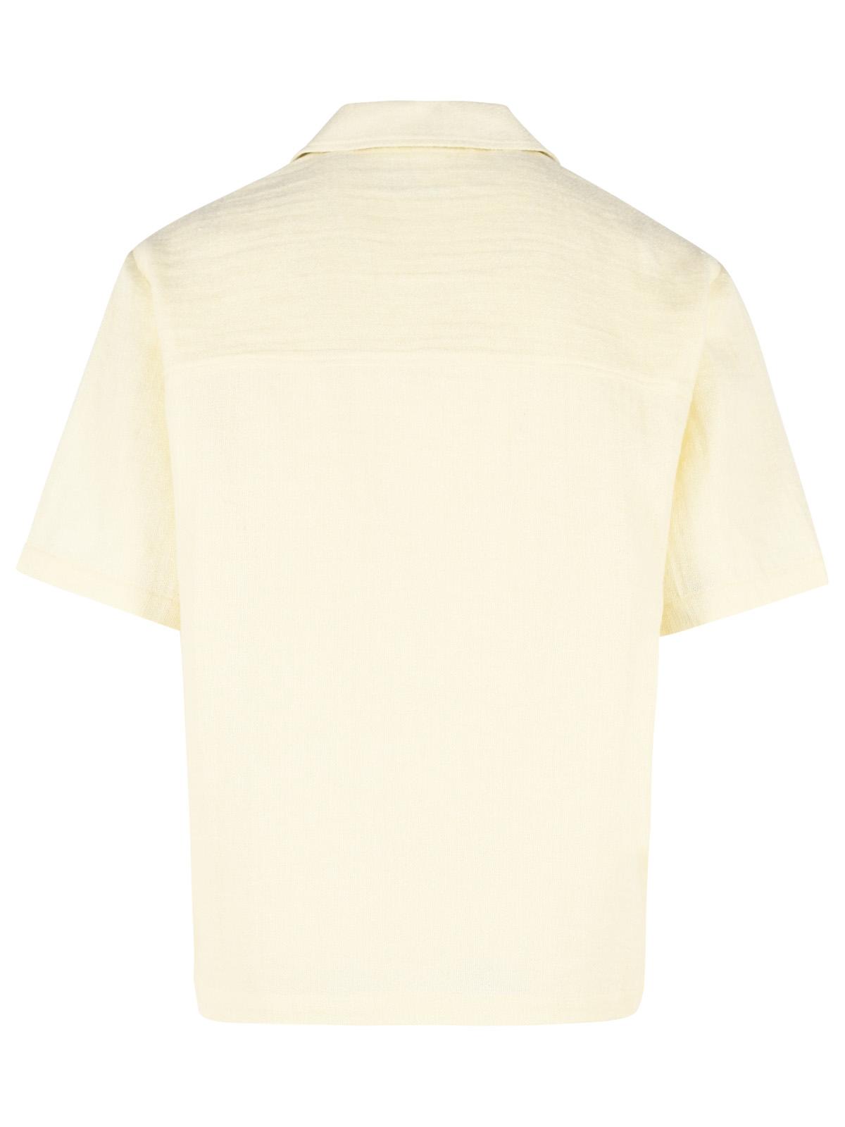 Sefr 'Dayot' Ecru Cotton And Linen Shirt Men SEFR