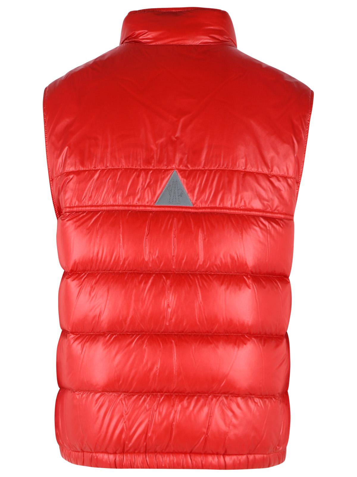Moncler Grenoble 'Uychi' Foldable Red Polyamide Padded Vest Men MONCLER GRENOBLE