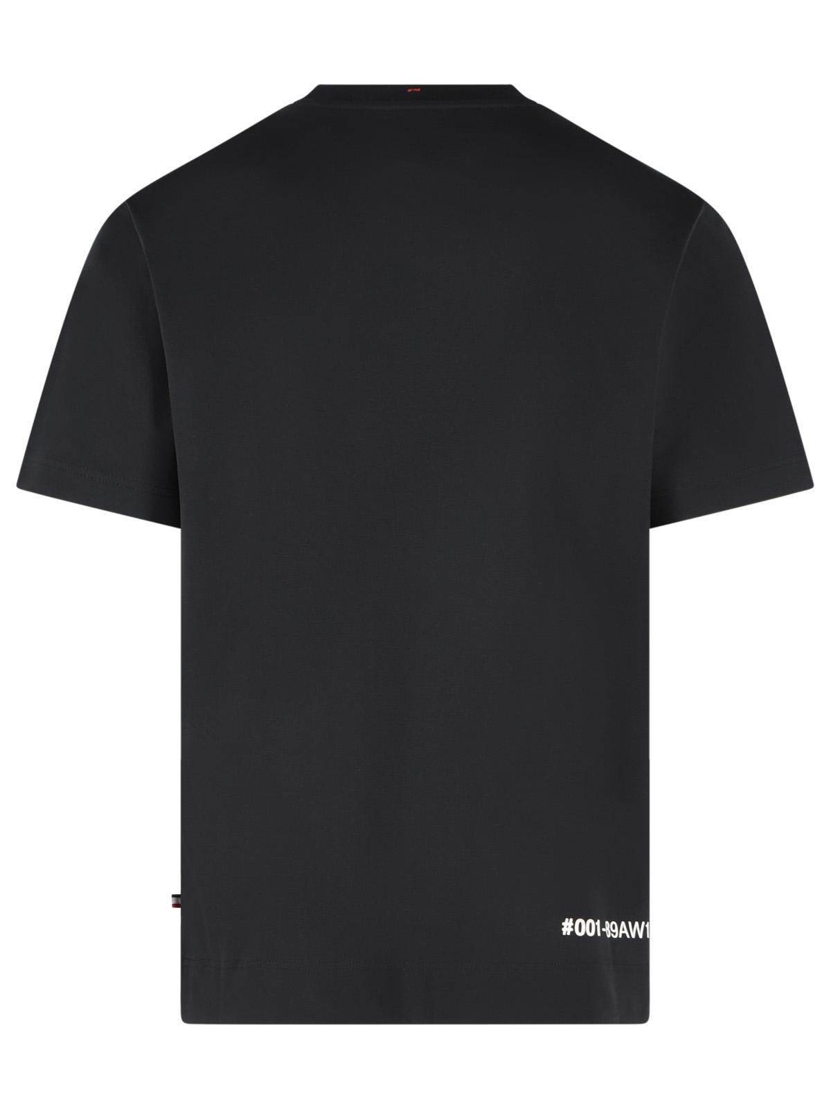 Moncler Grenoble Black Stretch Cotton T-Shirt Men MONCLER GRENOBLE