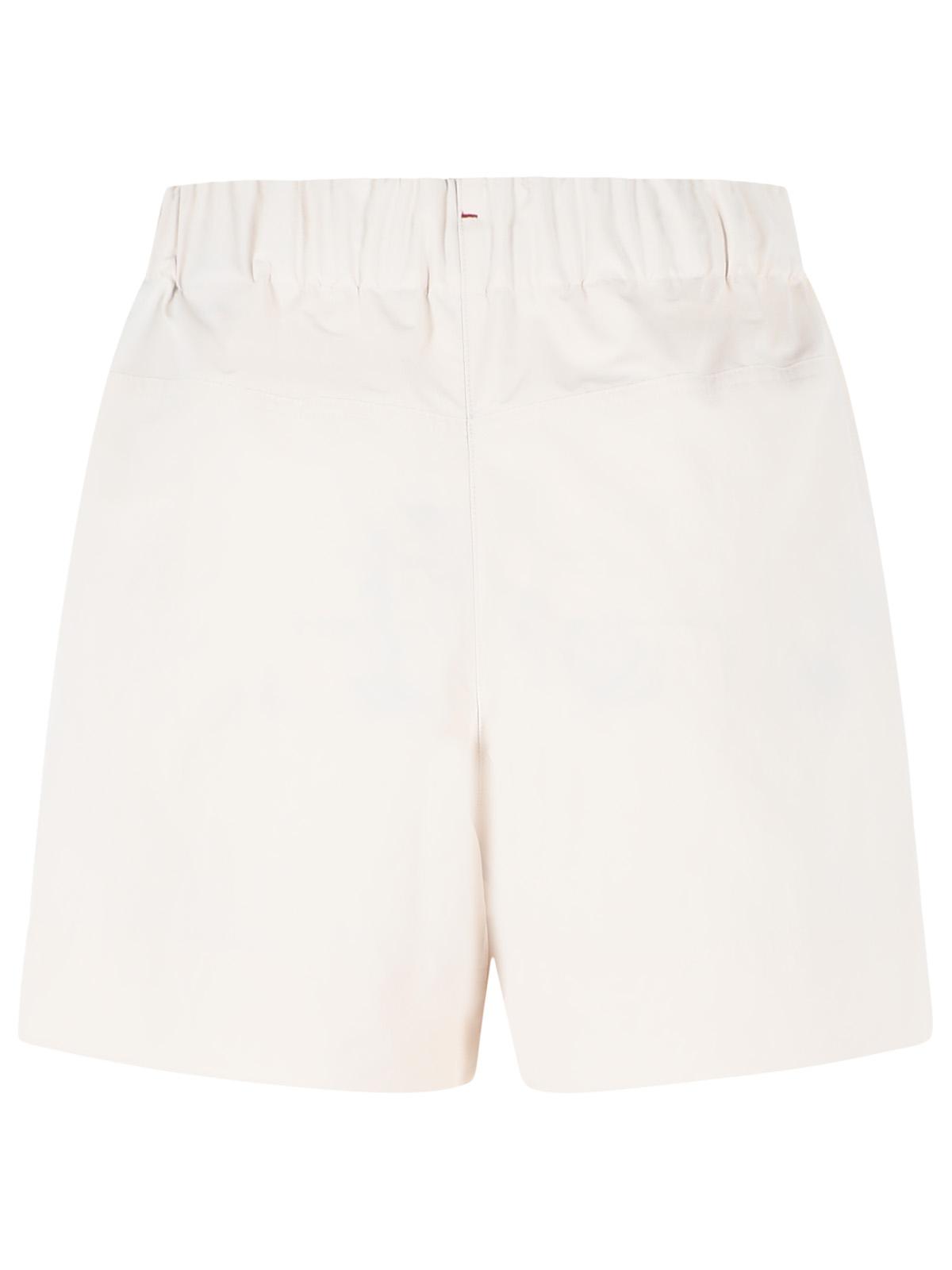 Moncler Grenoble Technical 'Froissé' Shorts Ivory White Women MONCLER GRENOBLE