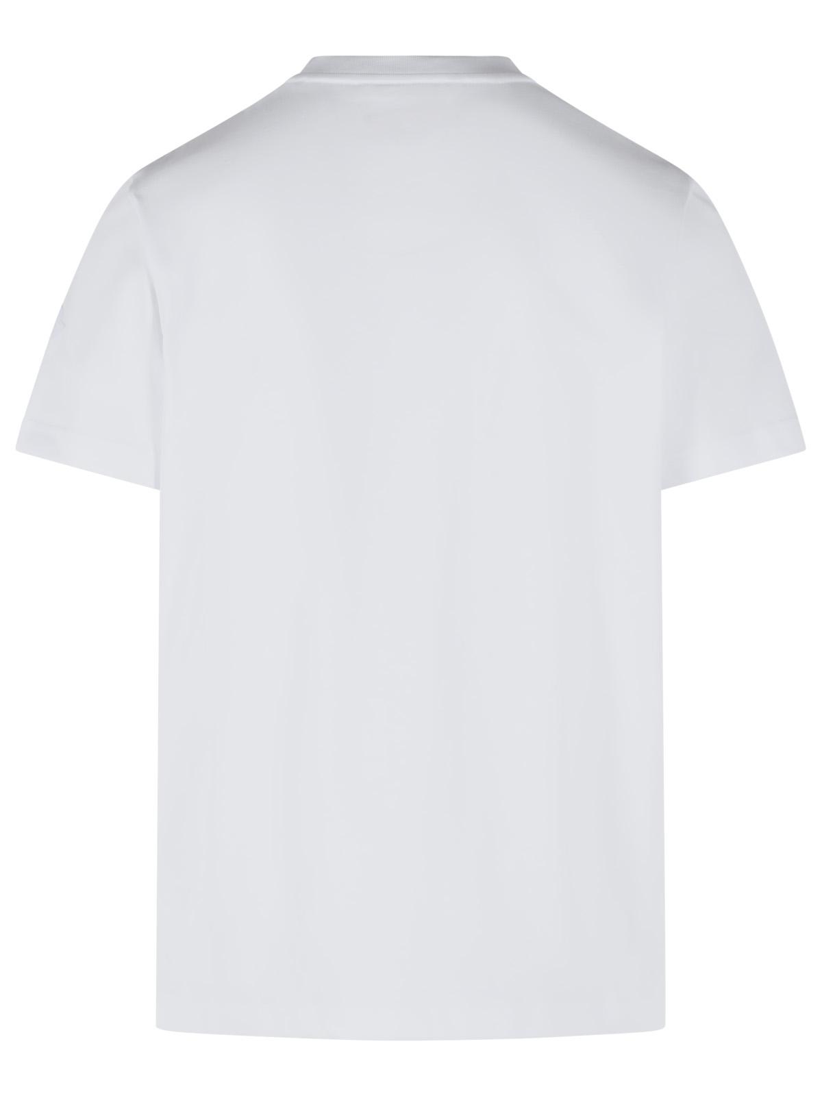 Moncler White Cotton T-Shirt Men MONCLER