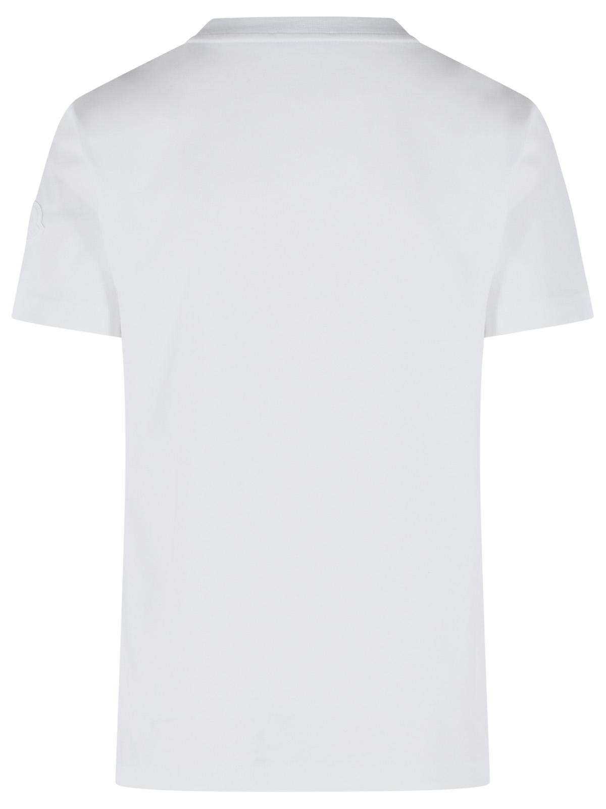 Moncler White Cotton T-Shirt Women MONCLER