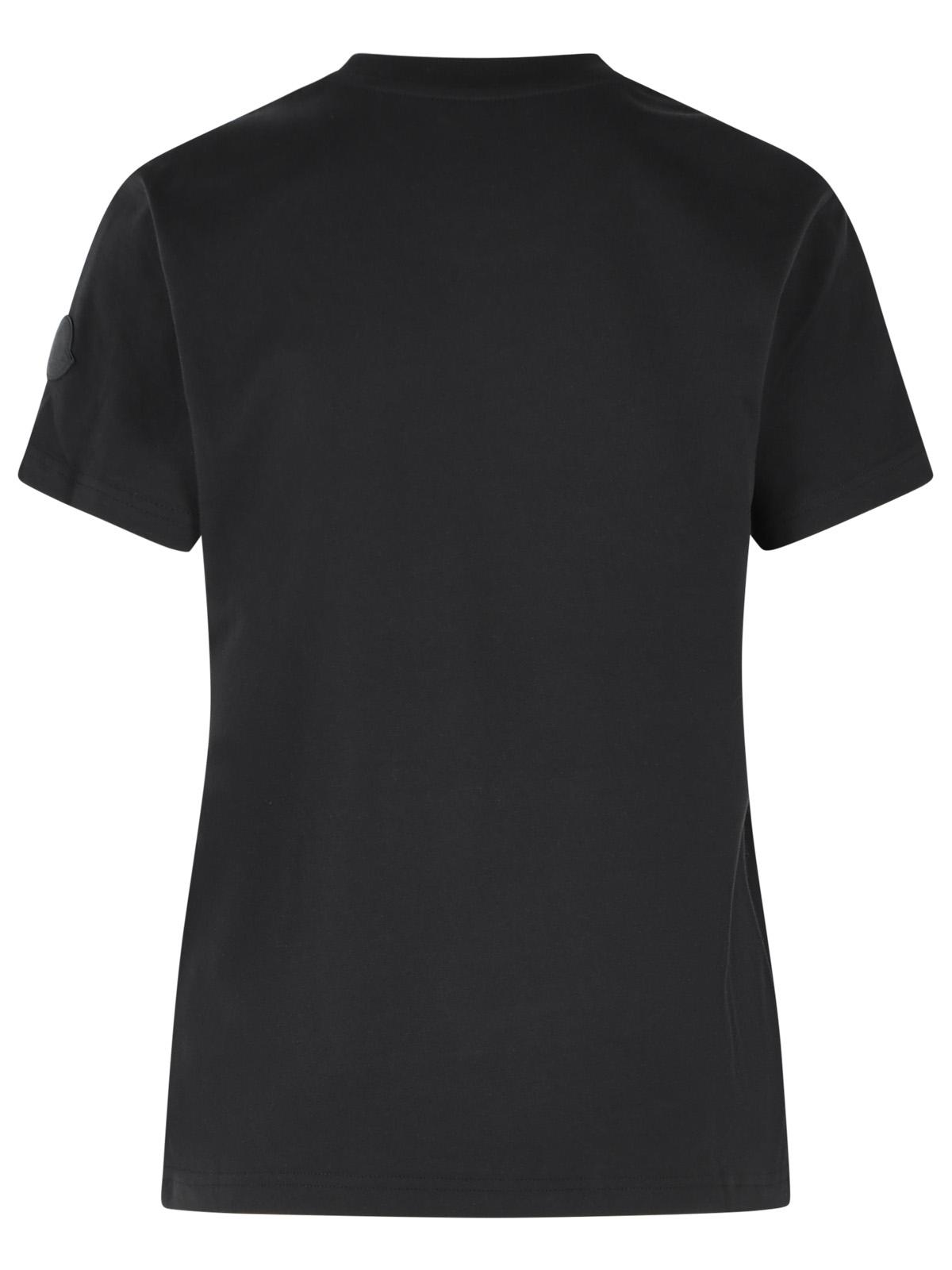 Moncler Black Cotton T-Shirt Women MONCLER