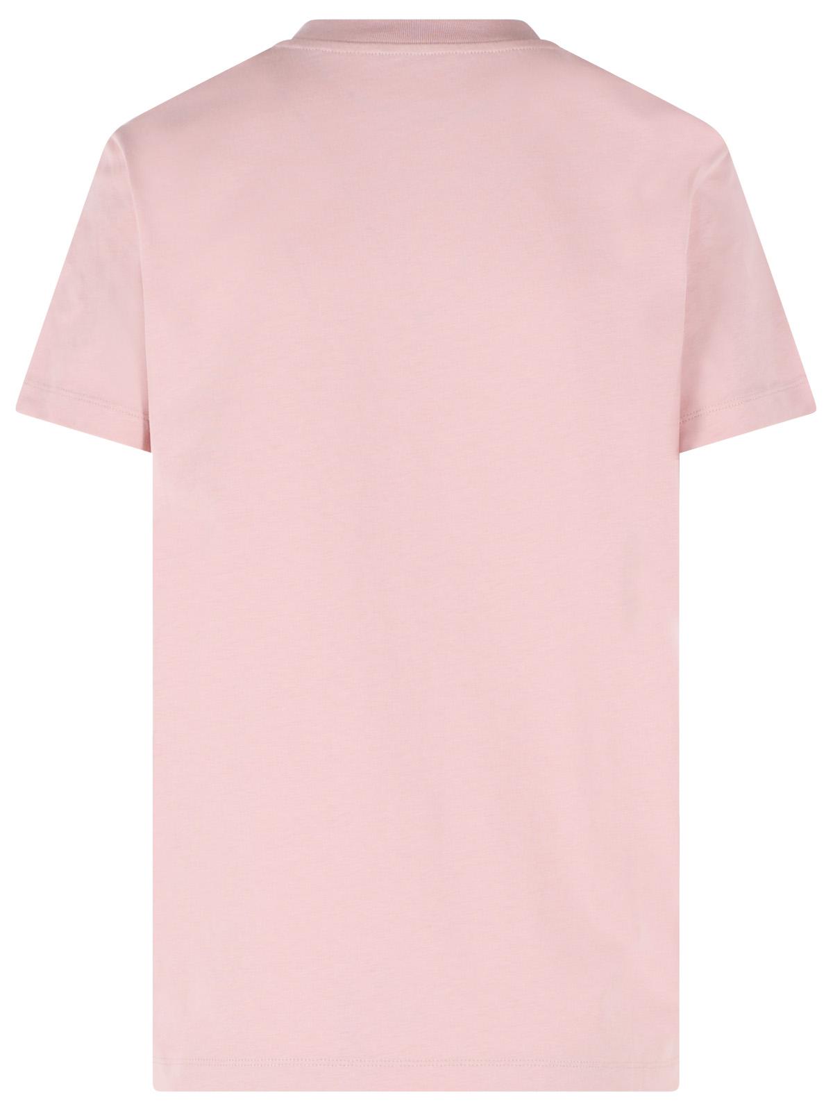 Moncler Pink Cotton T-Shirt Women MONCLER