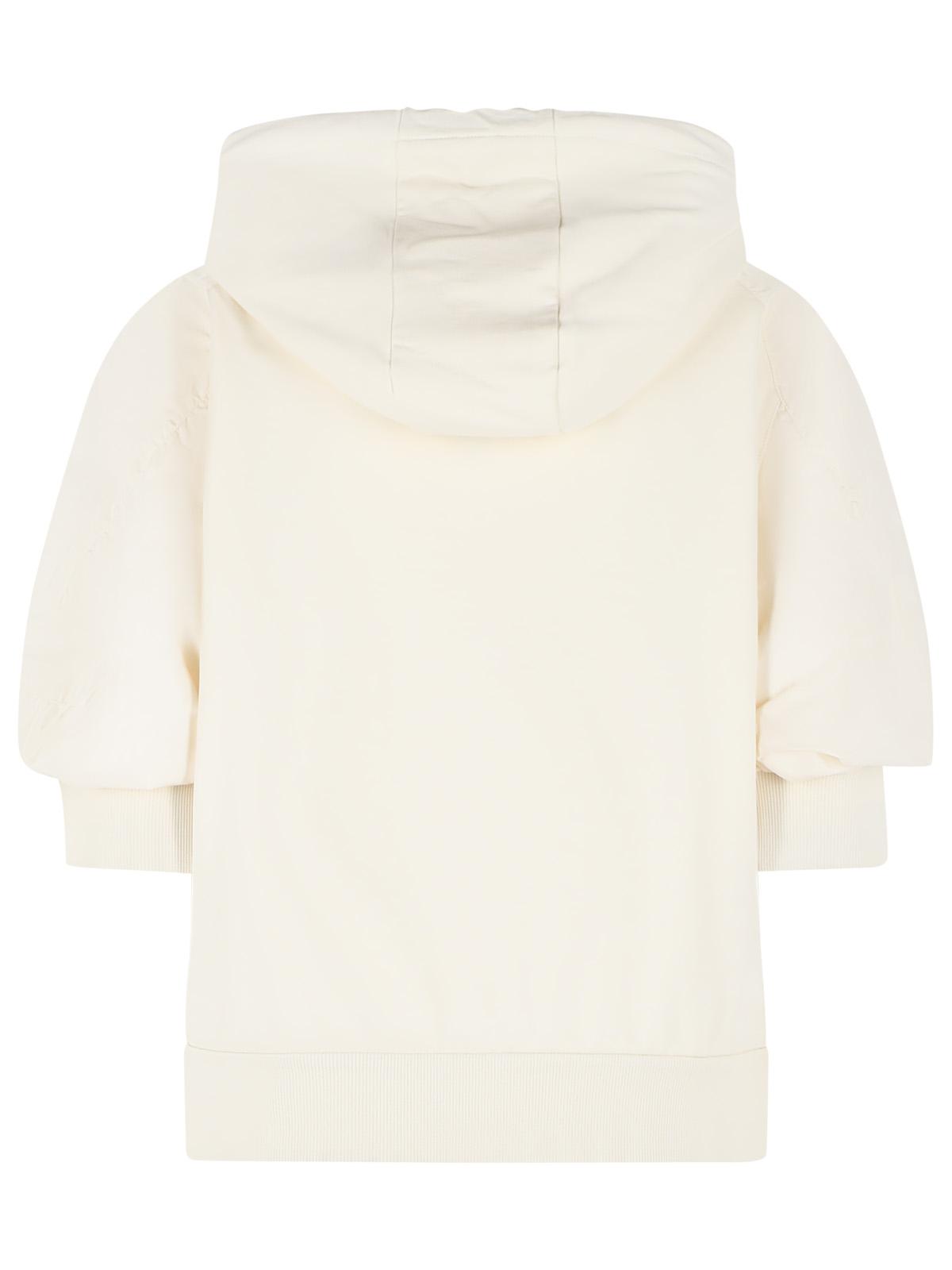 Moncler Ivory White Cotton Hoodie Women MONCLER