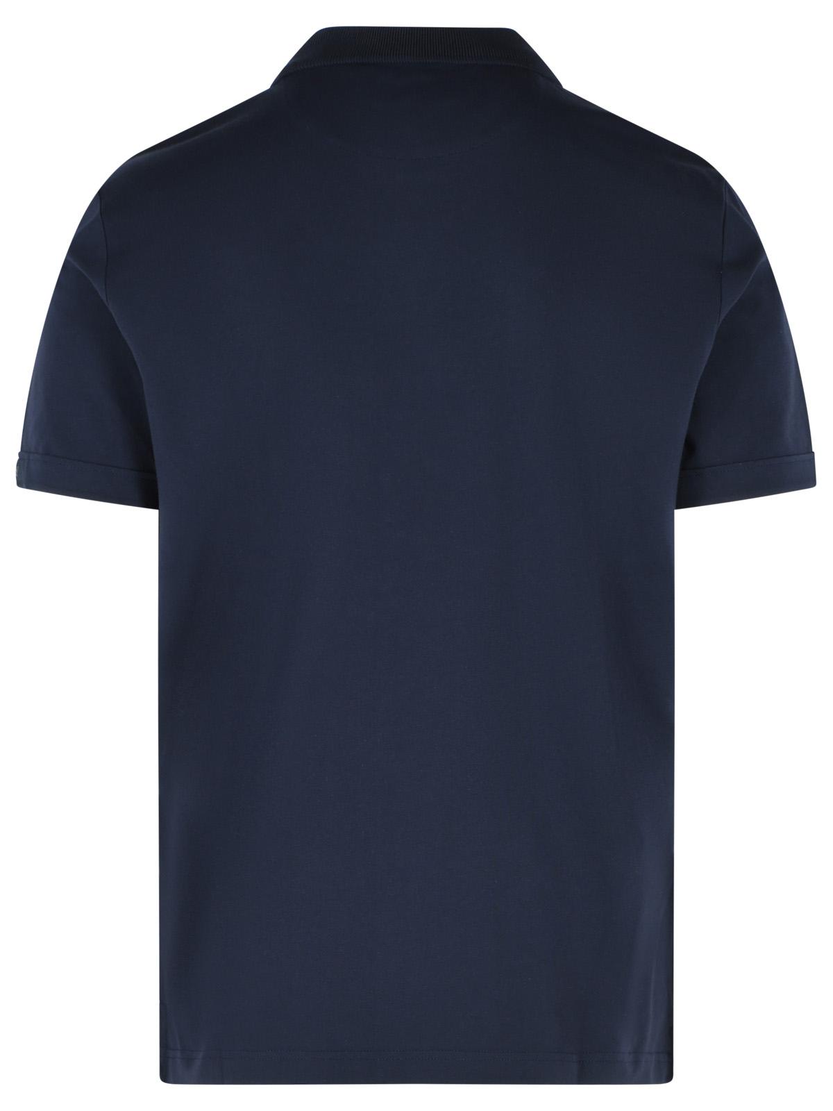 Fay Navy Cotton Polo Shirt Men FAY