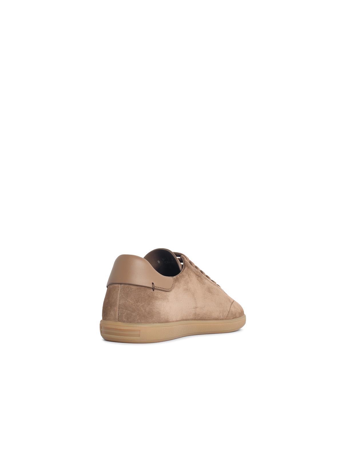 Zegna '232' Beige Suede Sneakers Men ZEGNA