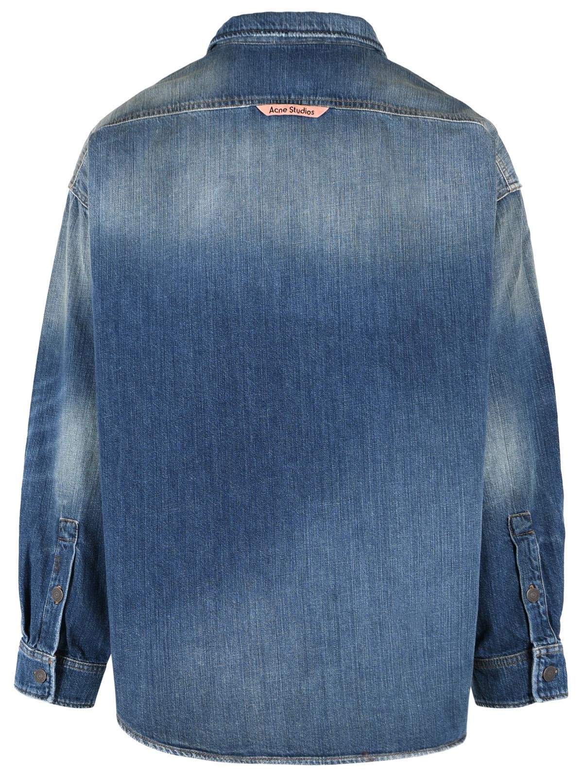 Acne Studios Blue Cotton Shirt Men ACNE STUDIOS