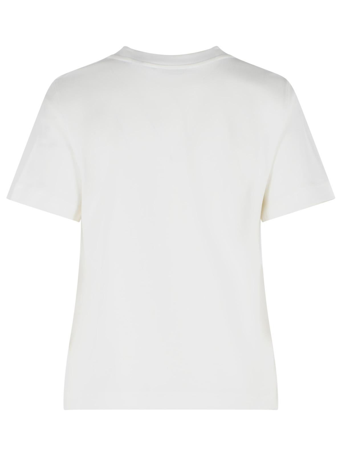Burberry 'Frankie' White Cotton T-Shirt Women BURBERRY