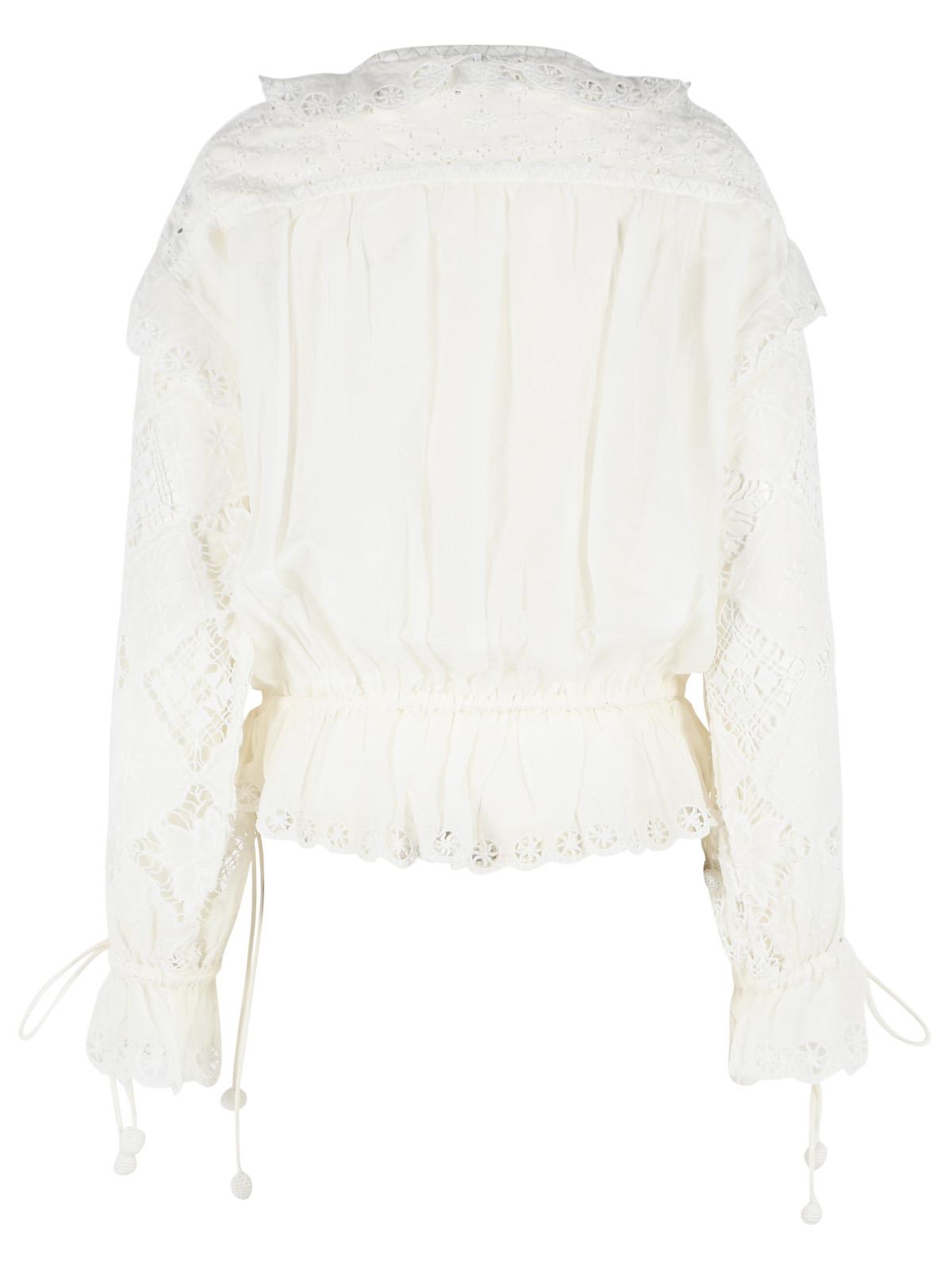 Isabel Marant 'Nowana' White Cotton Blouse Women ISABEL MARANT