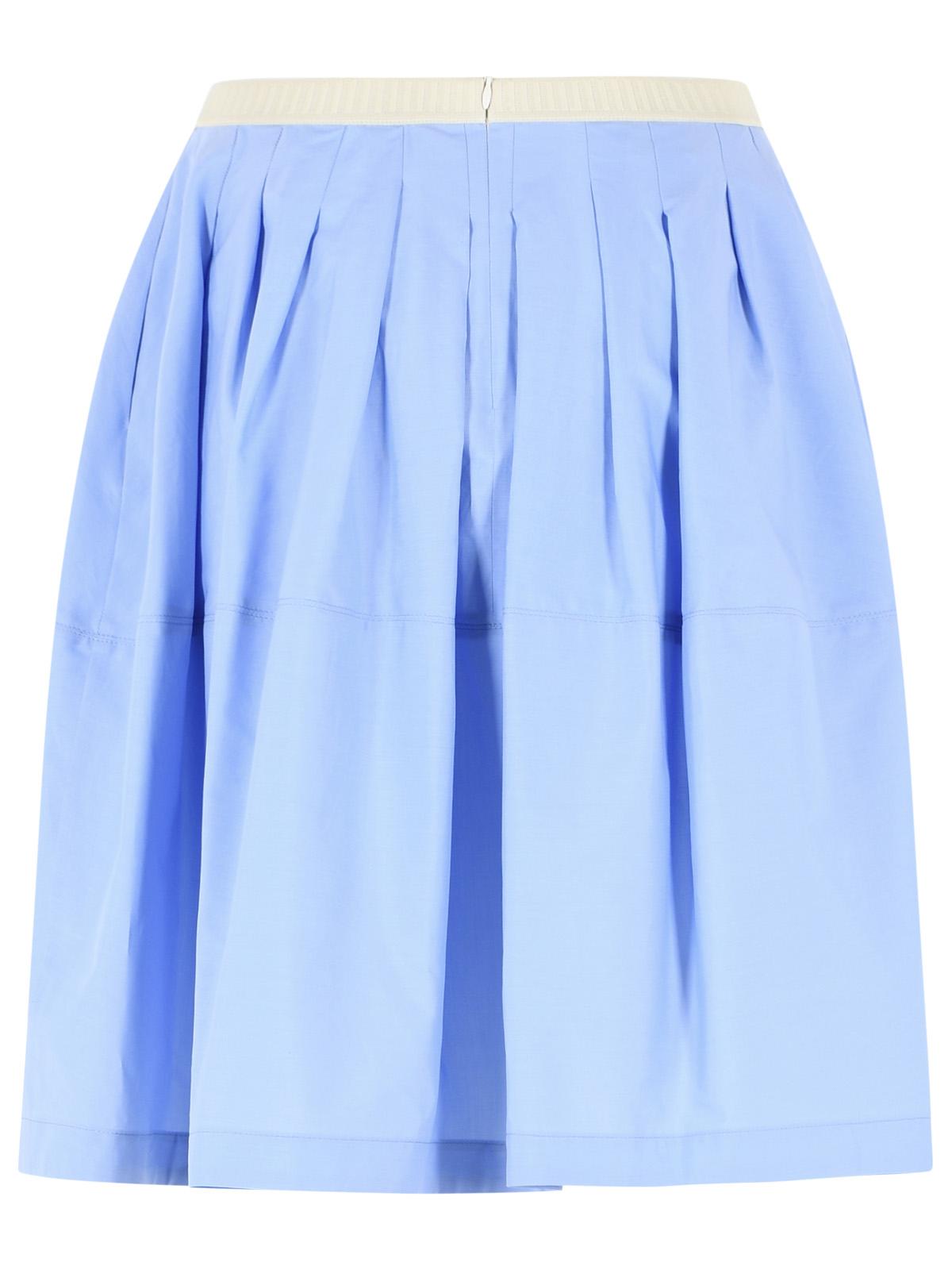 Marni Blue Iris Cotton Skirt Women MARNI