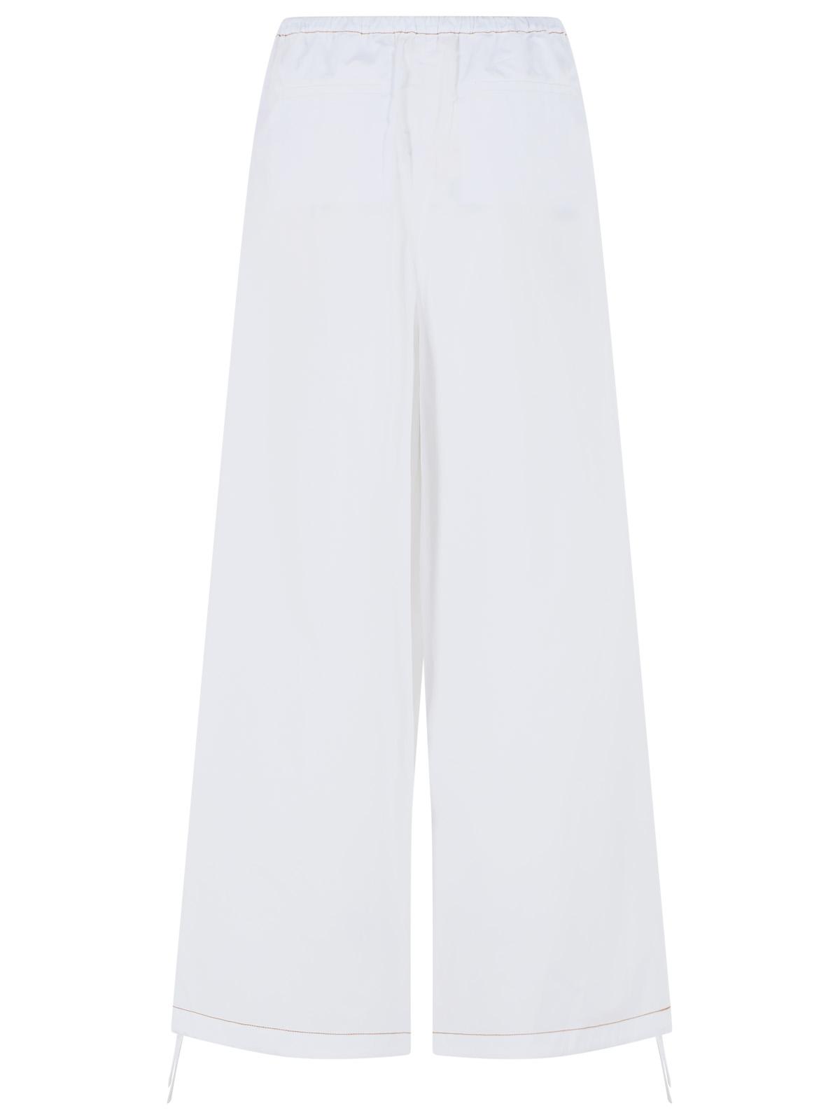 Marni White Cotton Pants Women MARNI