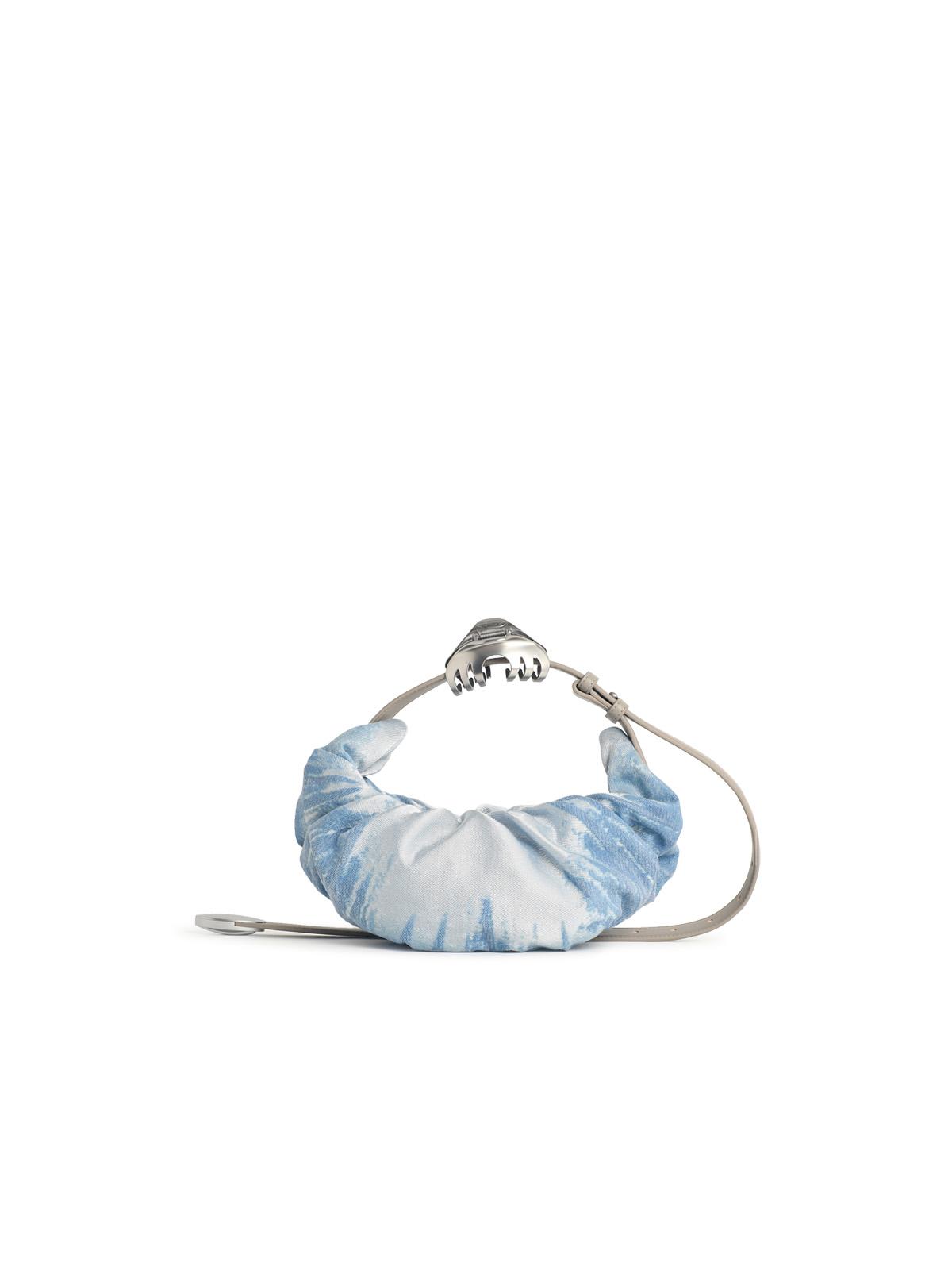 Diesel 'Hobo Grab-D' Blue Satin Denim Bag Women DIESEL