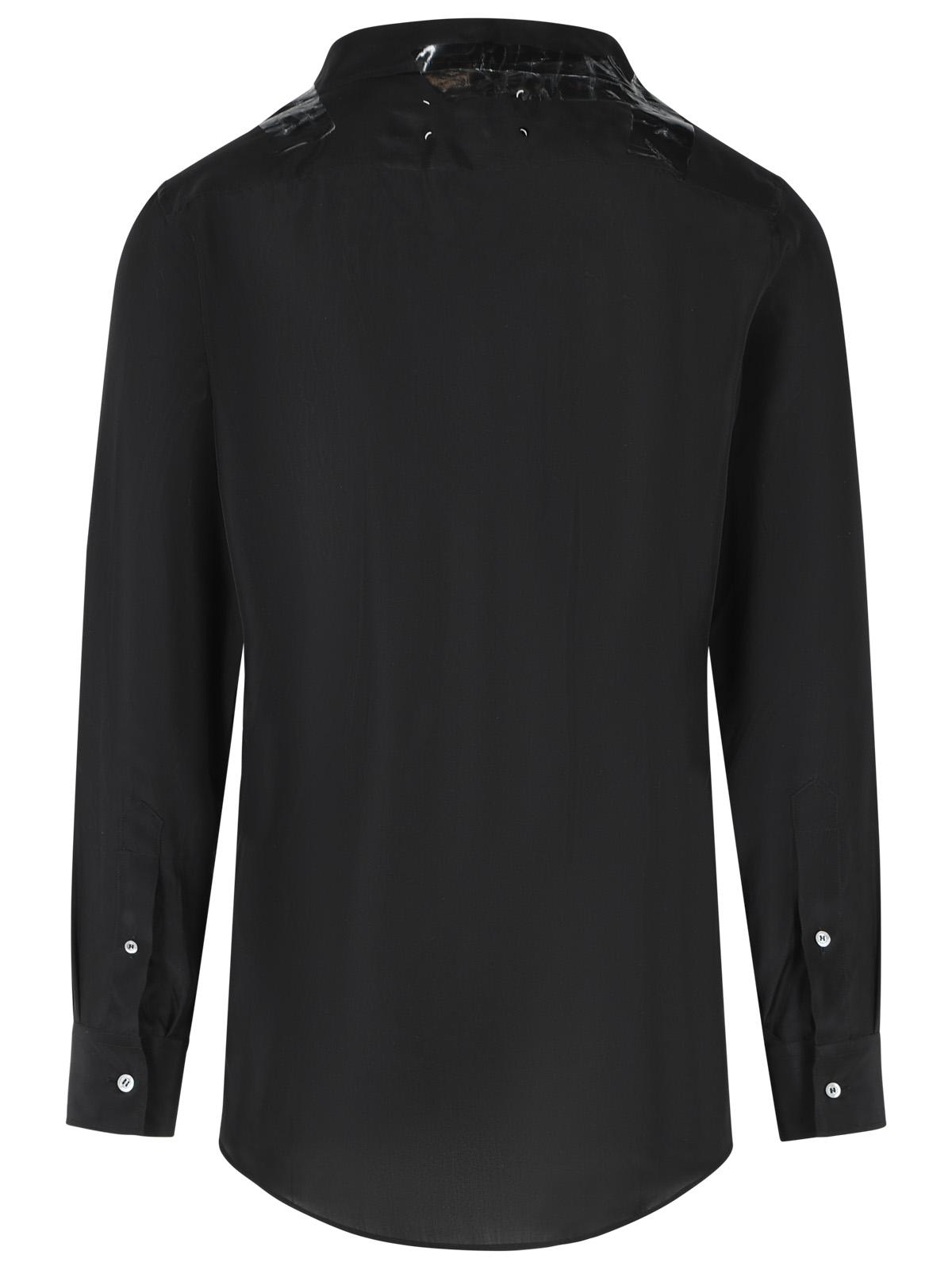 Maison Margiela Black Silk Shirt Men MAISON MARGIELA