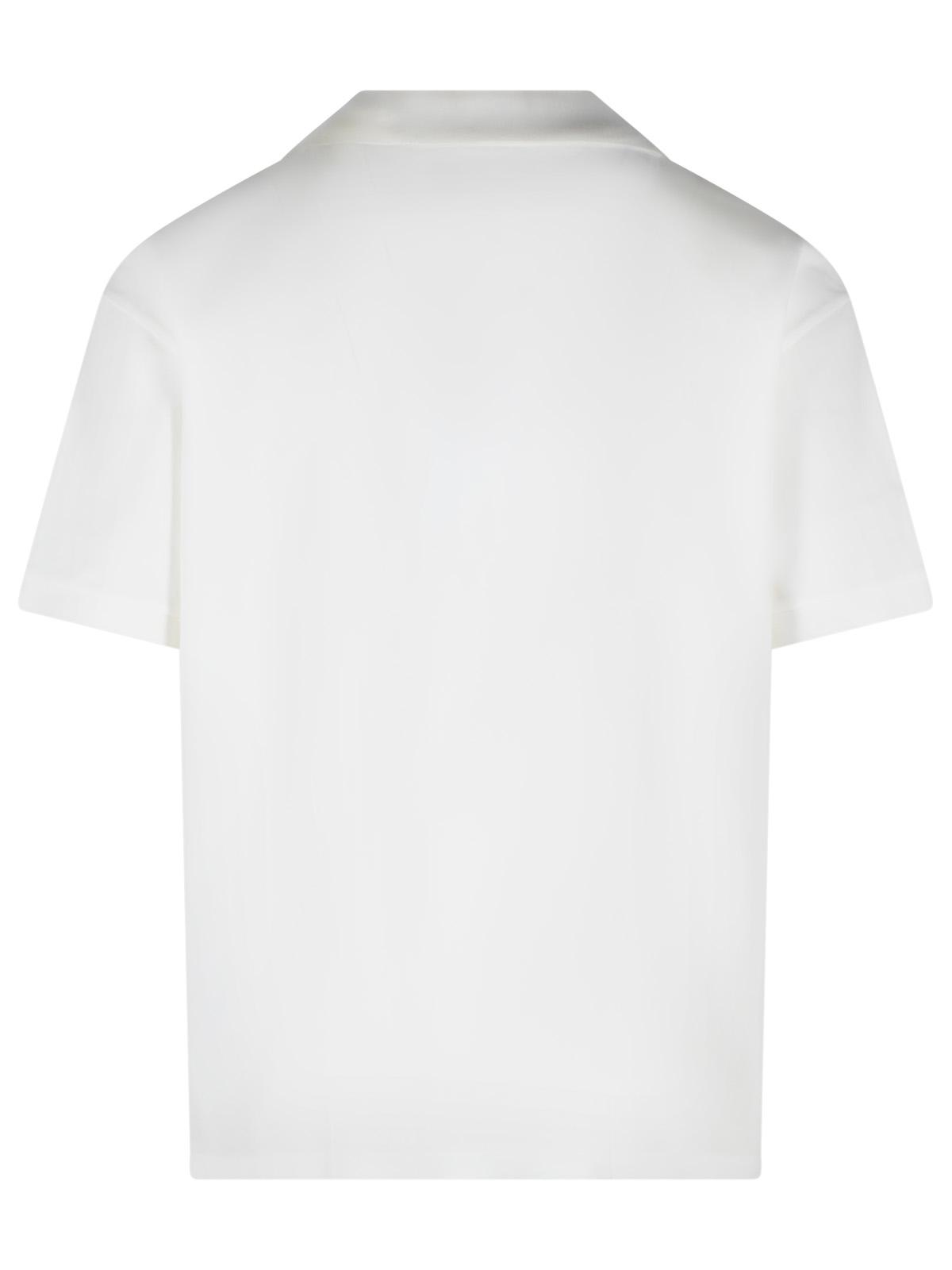Maison Margiela White Cotton Polo Shirt Men