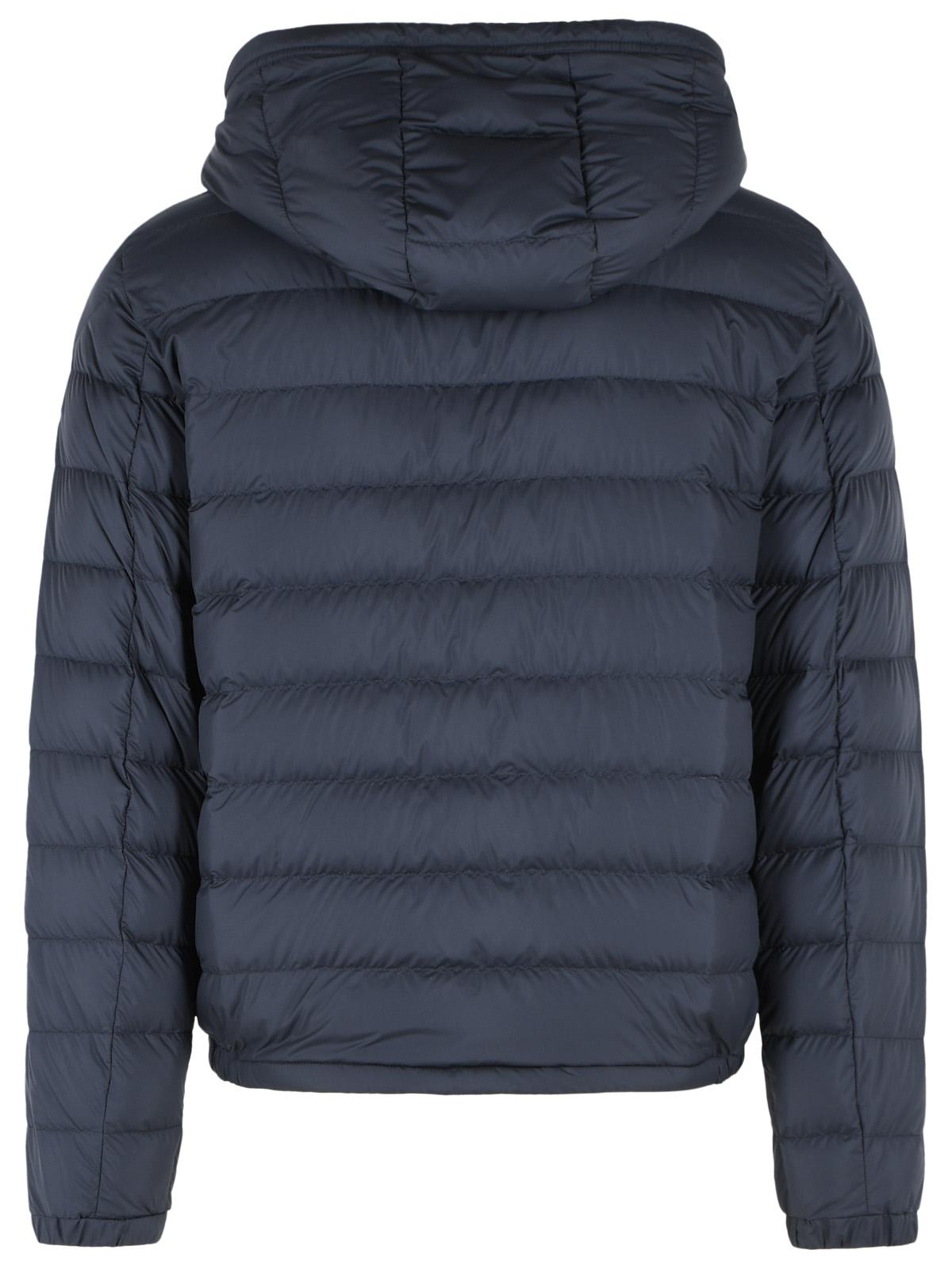 Moncler Navy Blue Polyester Short 'Vermeille' Hooded Down Jacket Men MONCLER