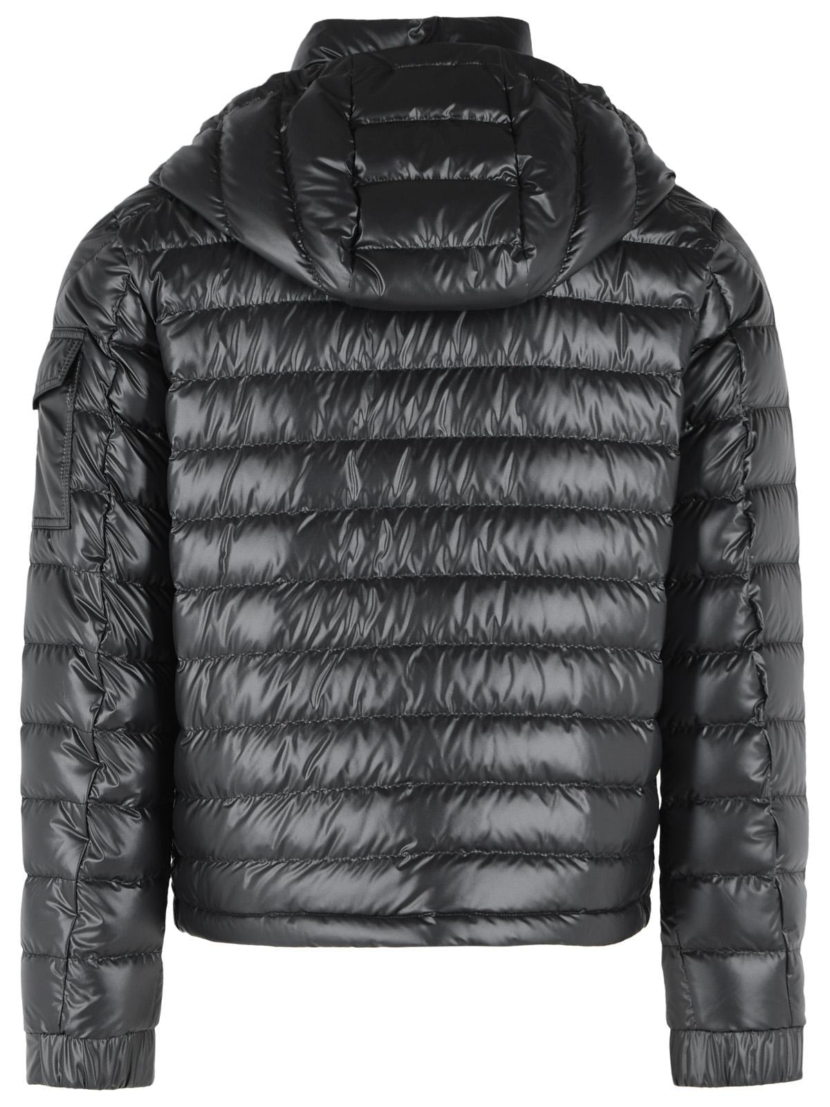 Moncler 'Lauros' Short Hooded Down Jacket In Black Polyester Men MONCLER