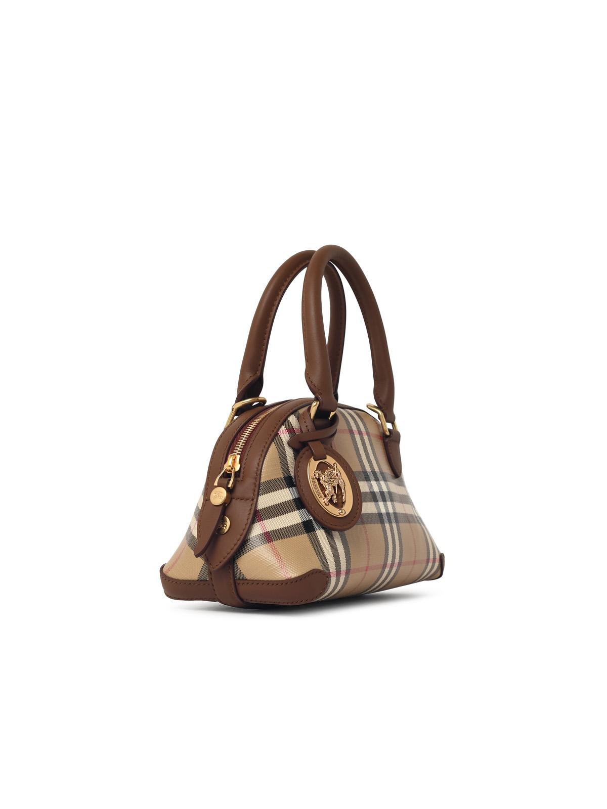 Burberry 'Primrose' Mini Bag In Beige Cotton Women BURBERRY