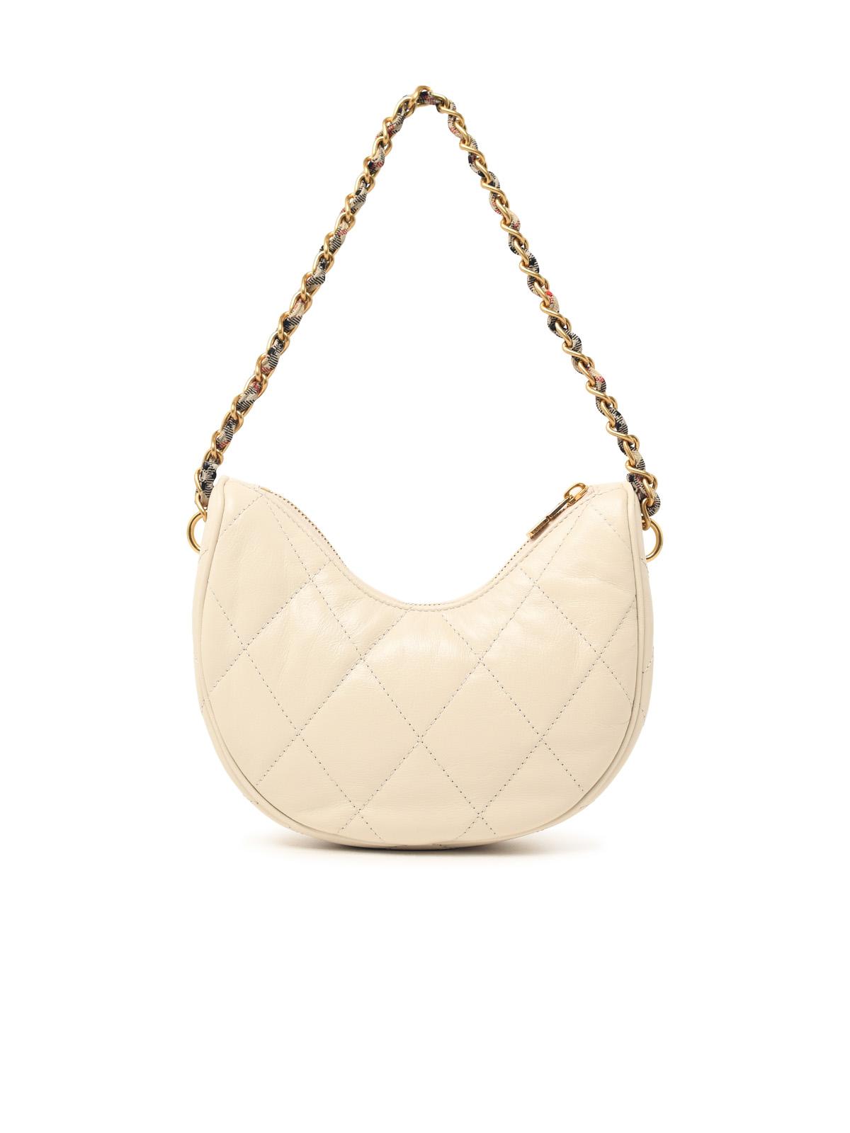 Burberry 'Horseshoe' Cream Leather Bag Women BURBERRY