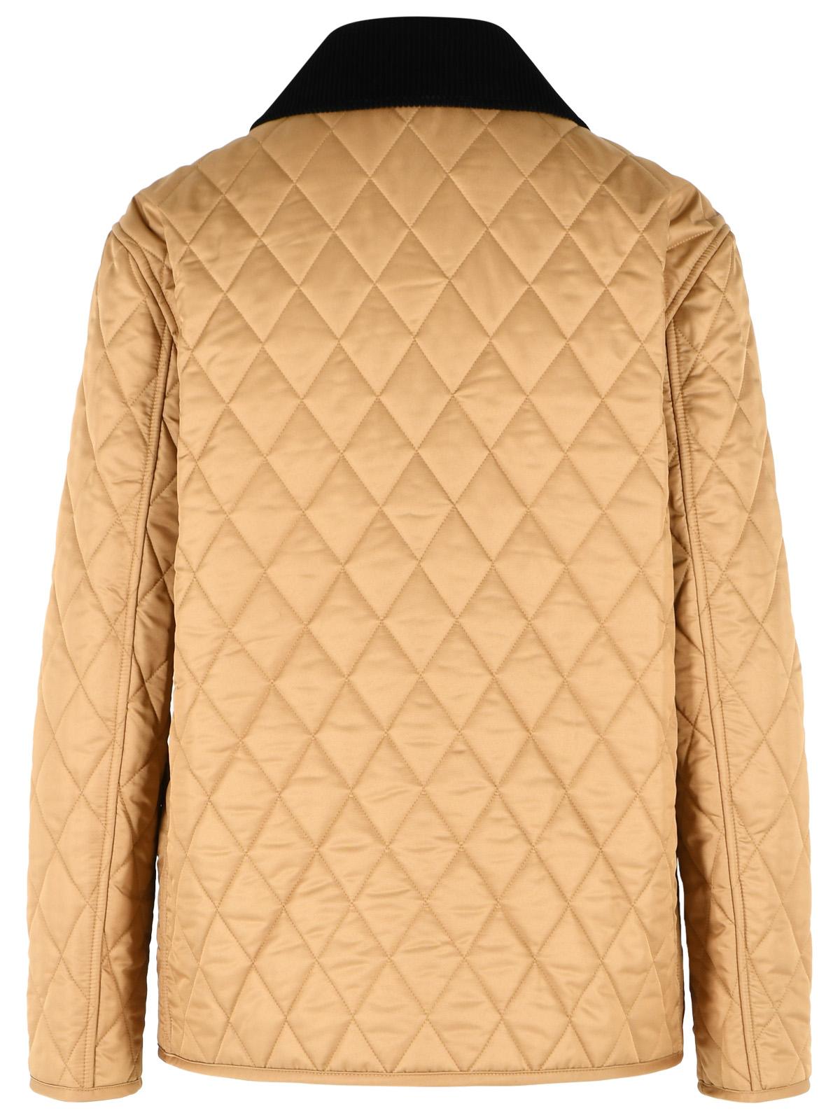Burberry 'Dranefeld' Quilted Country Jacket In 'Camel' Brown Polyester Women BURBERRY