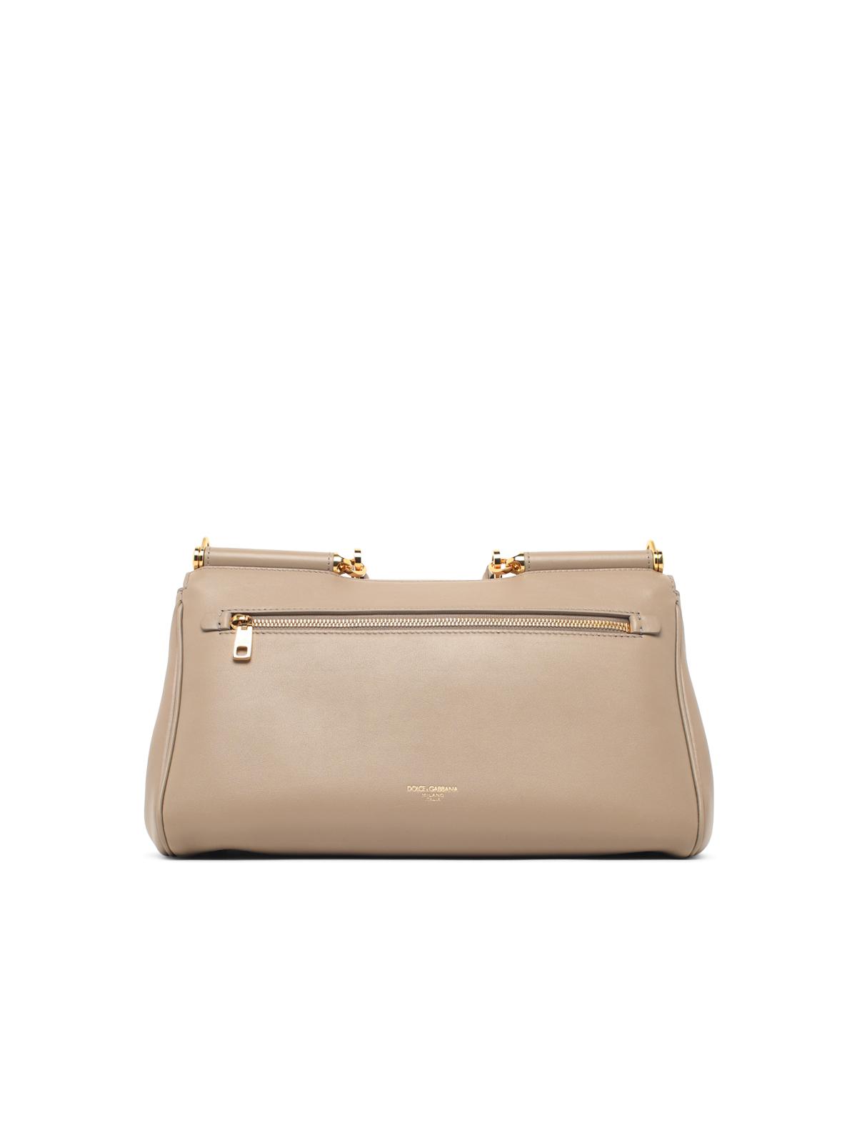 Dolce & Gabbana 'My Sicily' Medium Bag In Beige Leather Women DOLCE & GABBANA