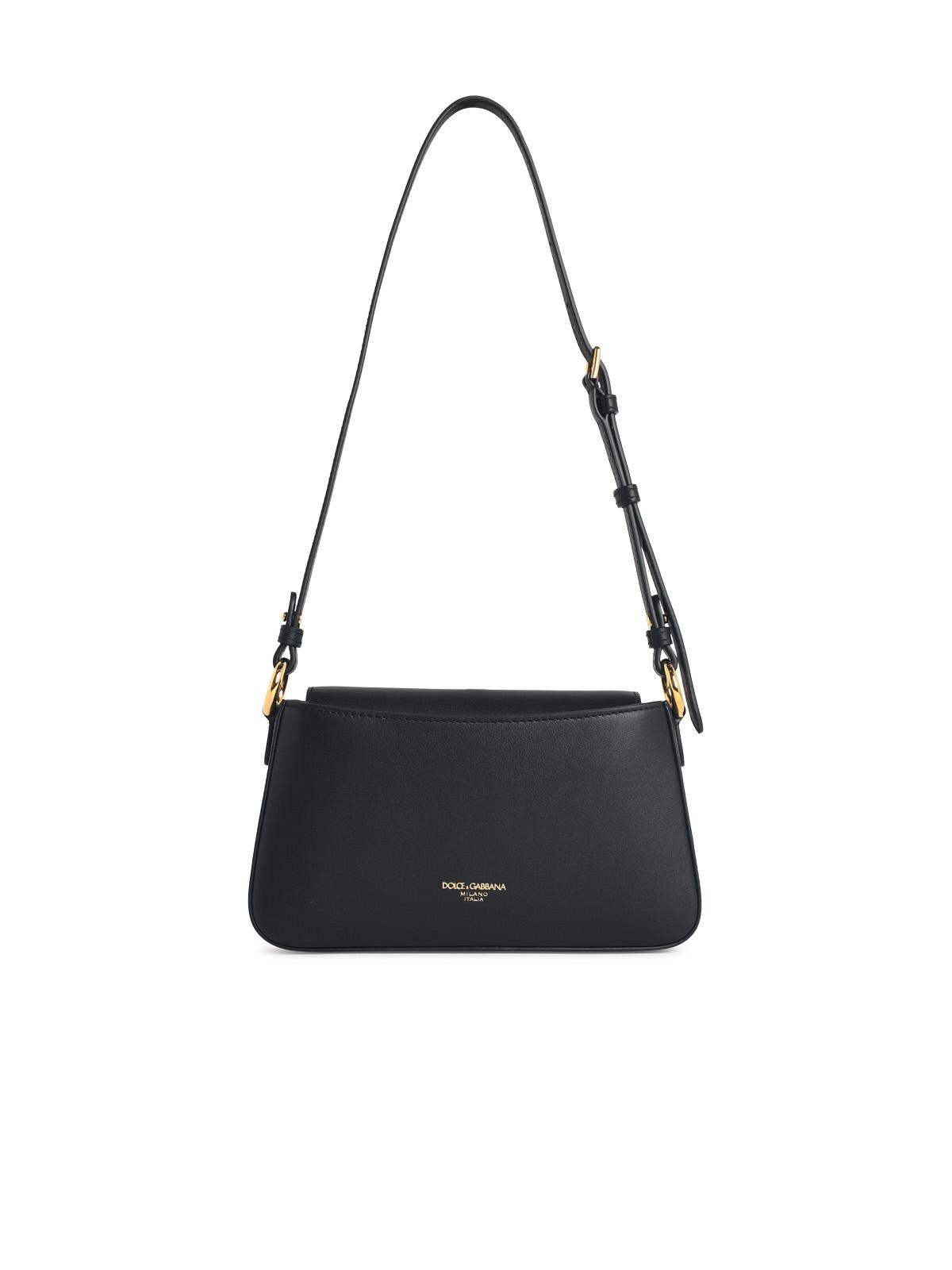 Dolce & Gabbana Black Calf Leather Phone Bag Women DOLCE & GABBANA