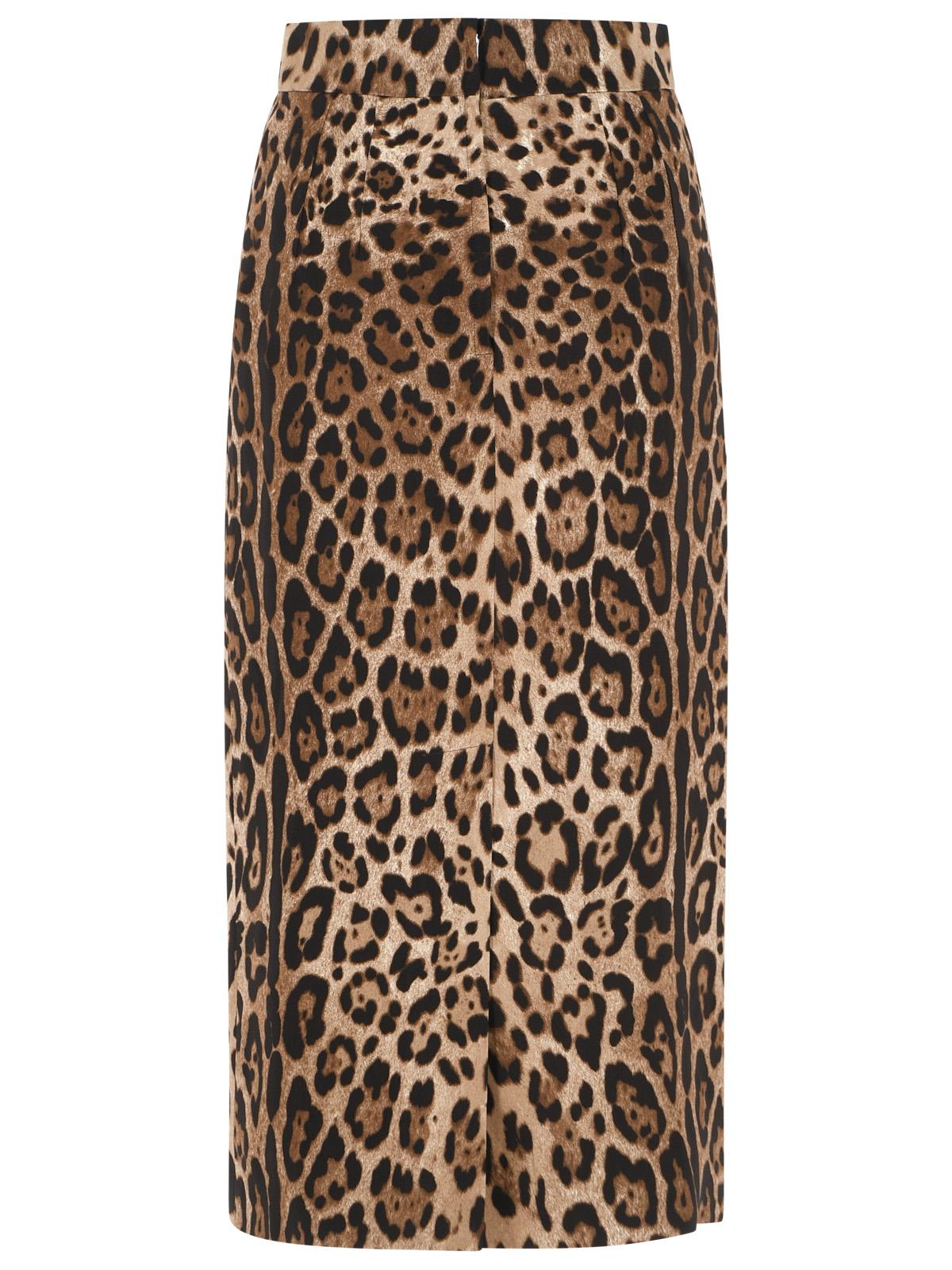 Dolce & Gabbana Leopard Viscose Skirt Women DOLCE & GABBANA