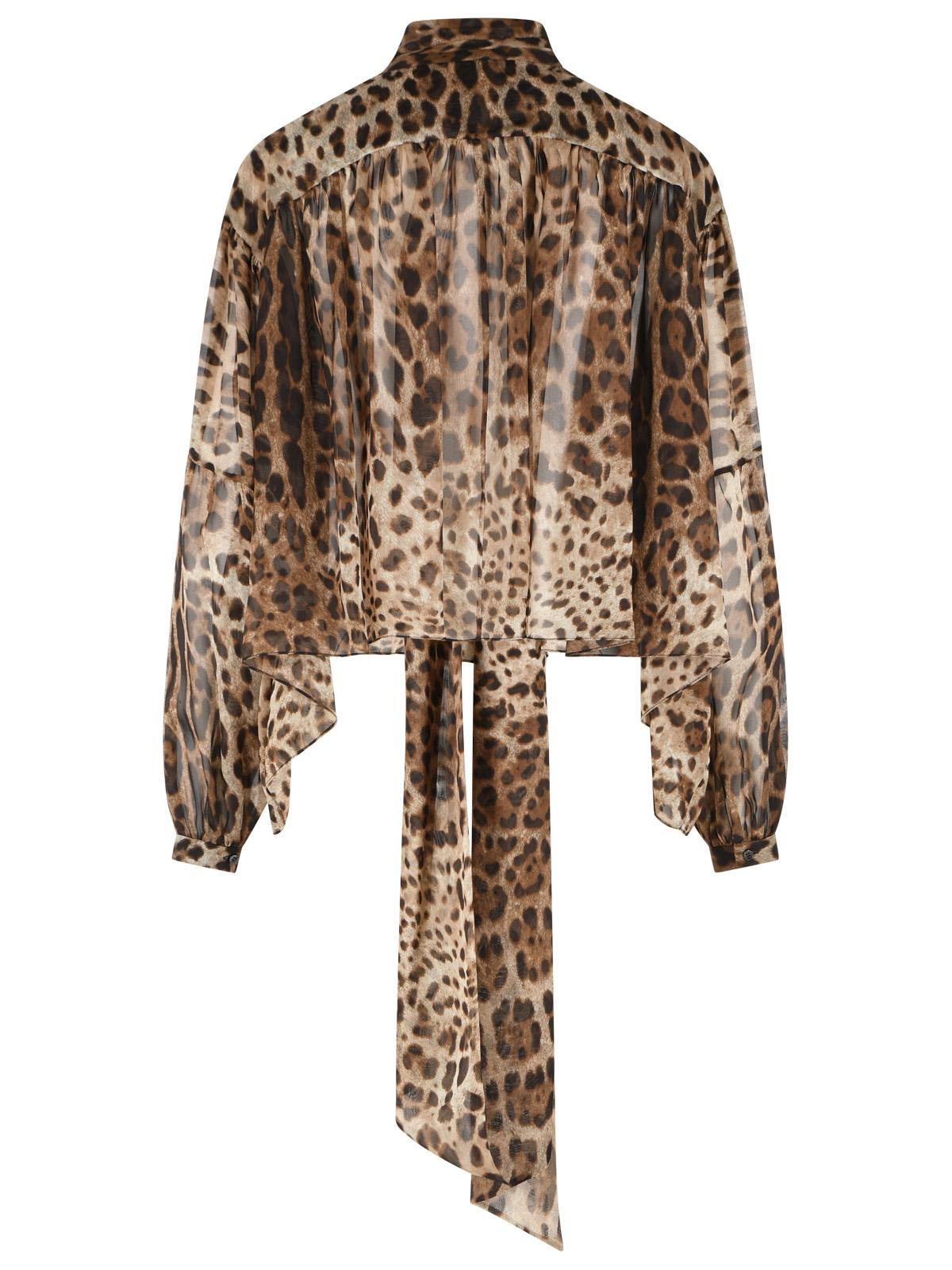 Dolce & Gabbana Leopard Print Silk Shirt Women DOLCE & GABBANA