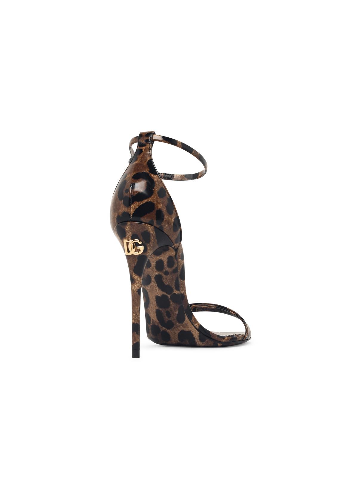 Dolce & Gabbana Leopard Leather Sandals Women DOLCE & GABBANA