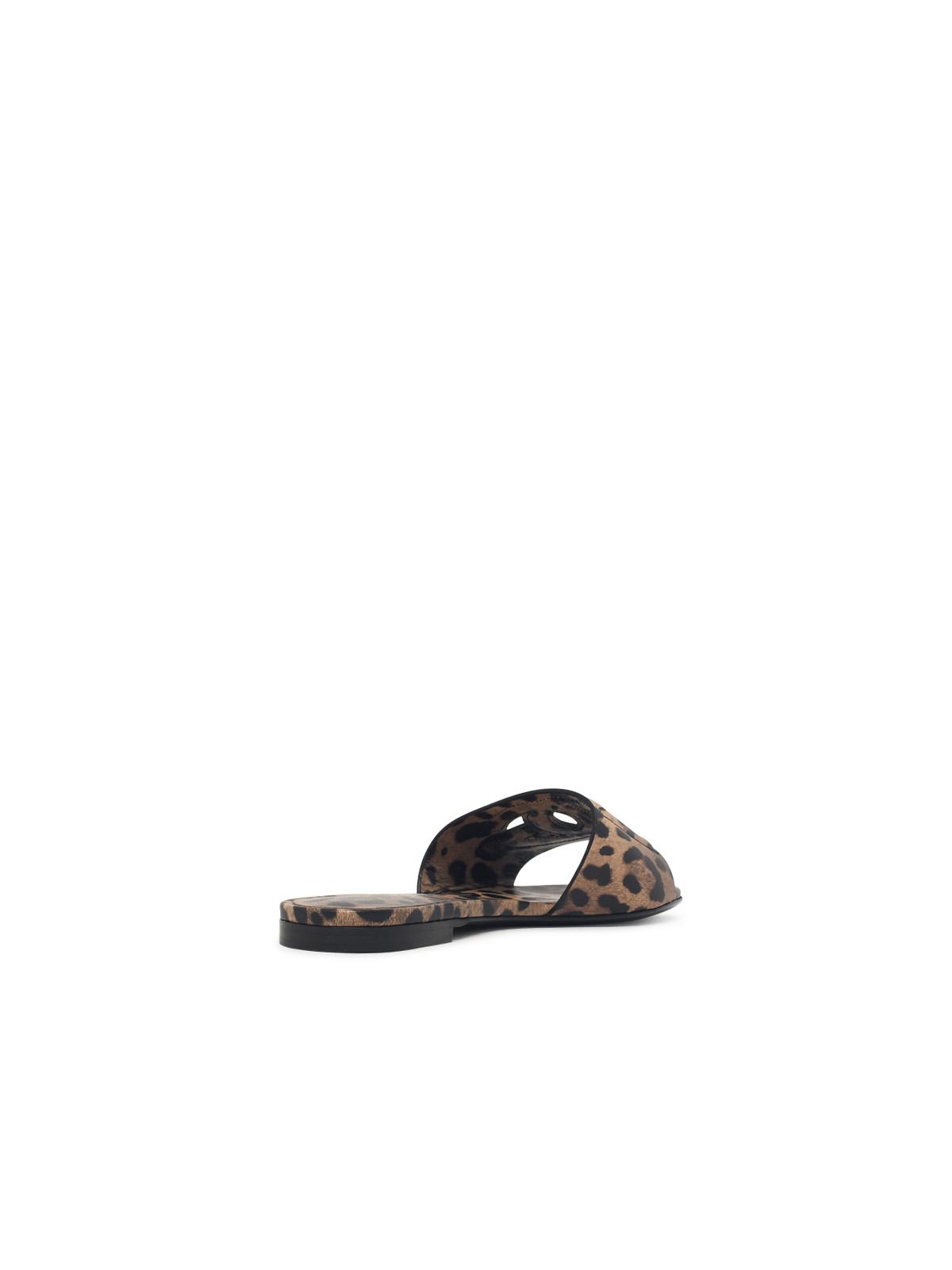 Dolce & Gabbana Leopard Leather Slippers Women DOLCE & GABBANA