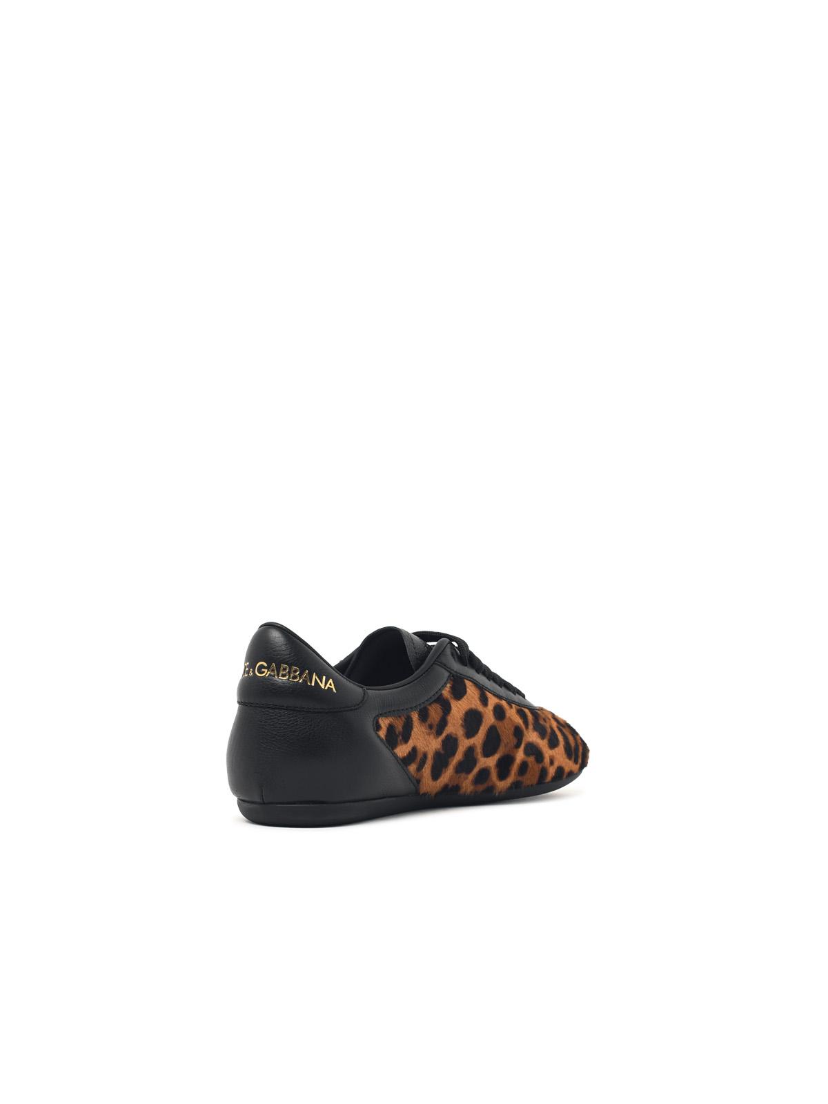 Dolce & Gabbana 'Contemporary' Leopard Pony Leather Sneakers Women DOLCE & GABBANA
