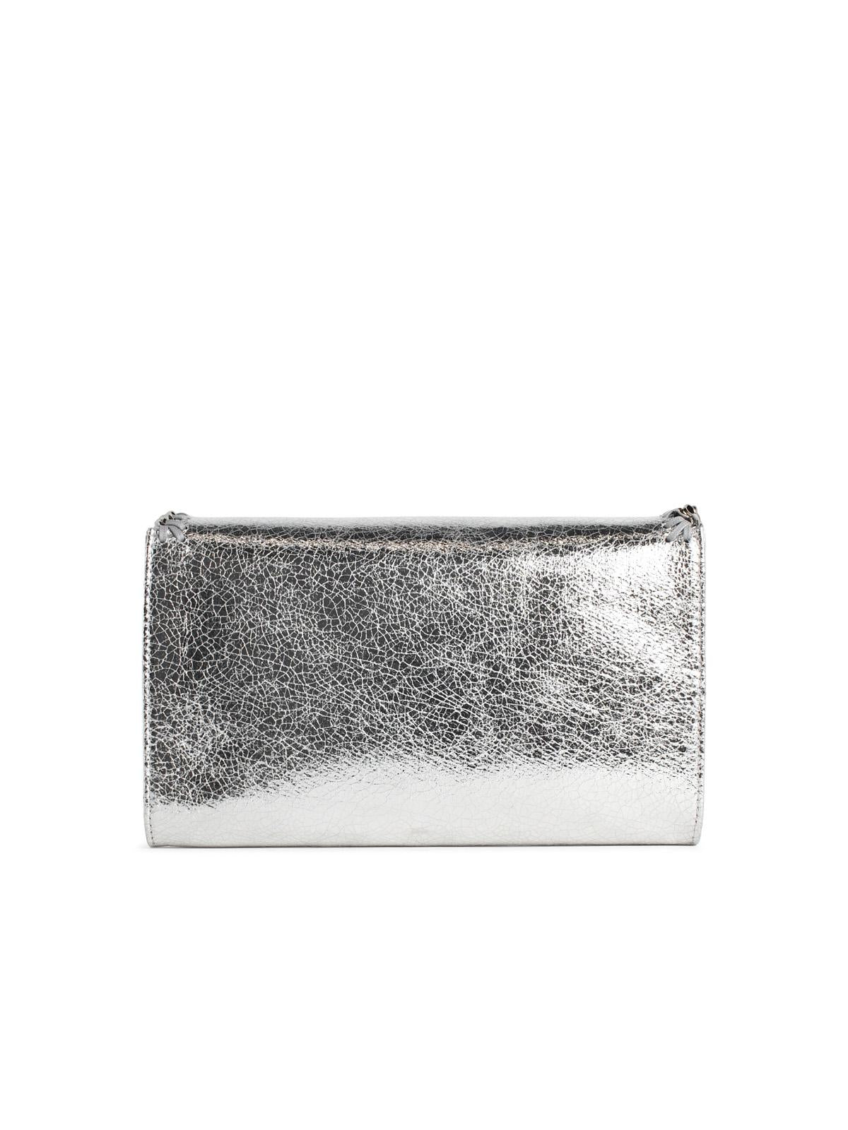 Stella Mccartney 'Falabella' Silver Vegan Leather Wallet Bag Women STELLA MCCARTNEY