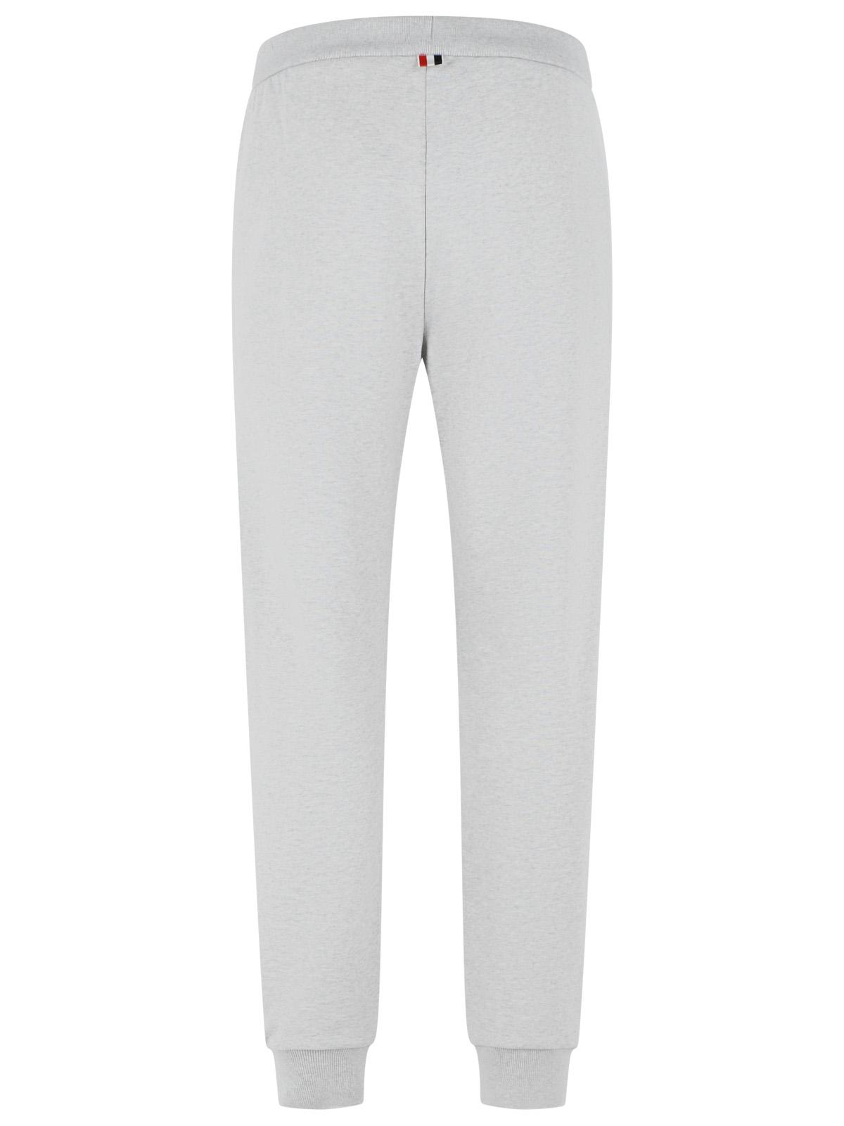 Thom Browne 'Colorblock 4 Bar' Grey Cotton Pants Men THOM BROWNE