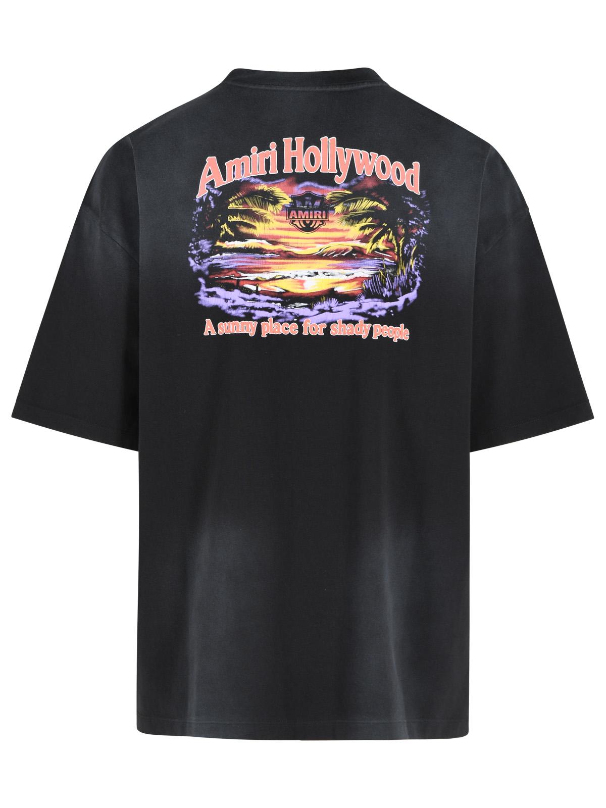 Amiri 'Sunny Place' Black Cotton T-Shirt Men AMIRI
