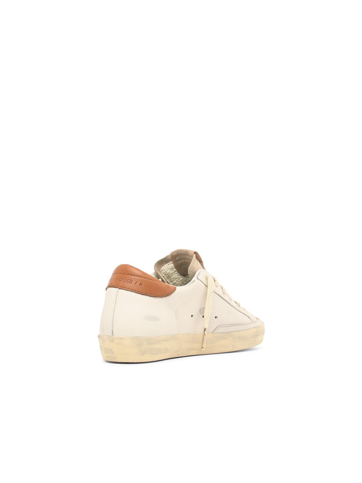 Golden Goose 'Super Star' White Leather Blend Sneakers Women